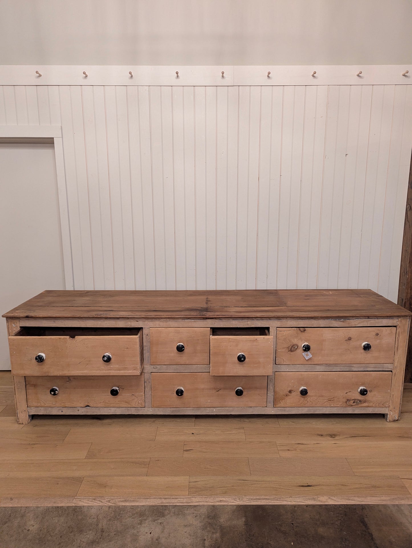 7 Drawer English Pine Counter