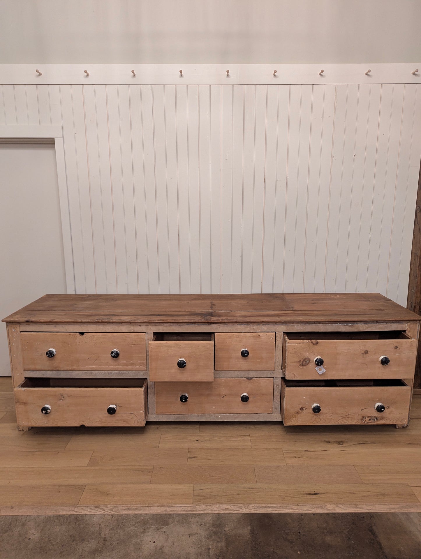 7 Drawer English Pine Counter