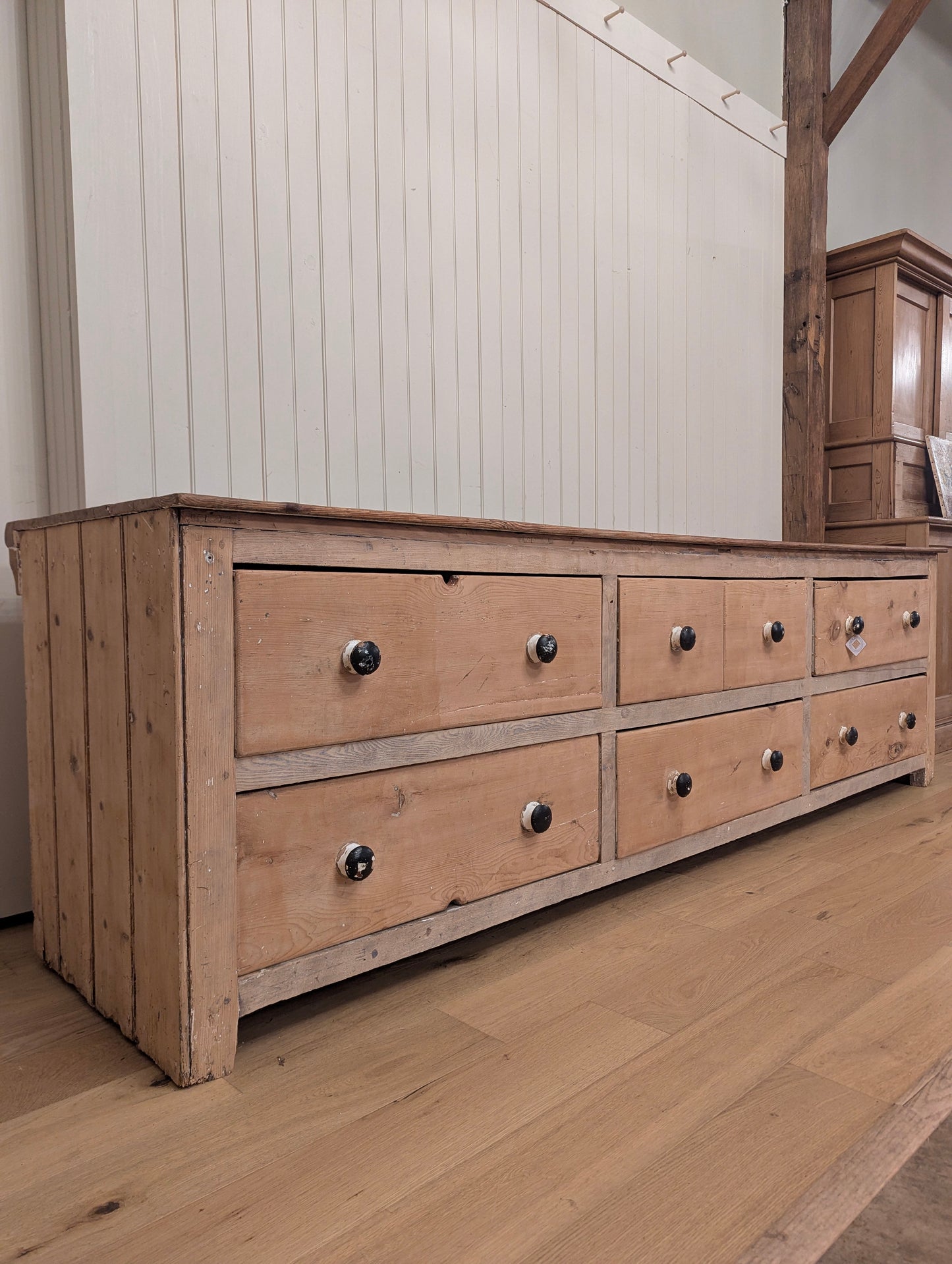 7 Drawer English Pine Counter