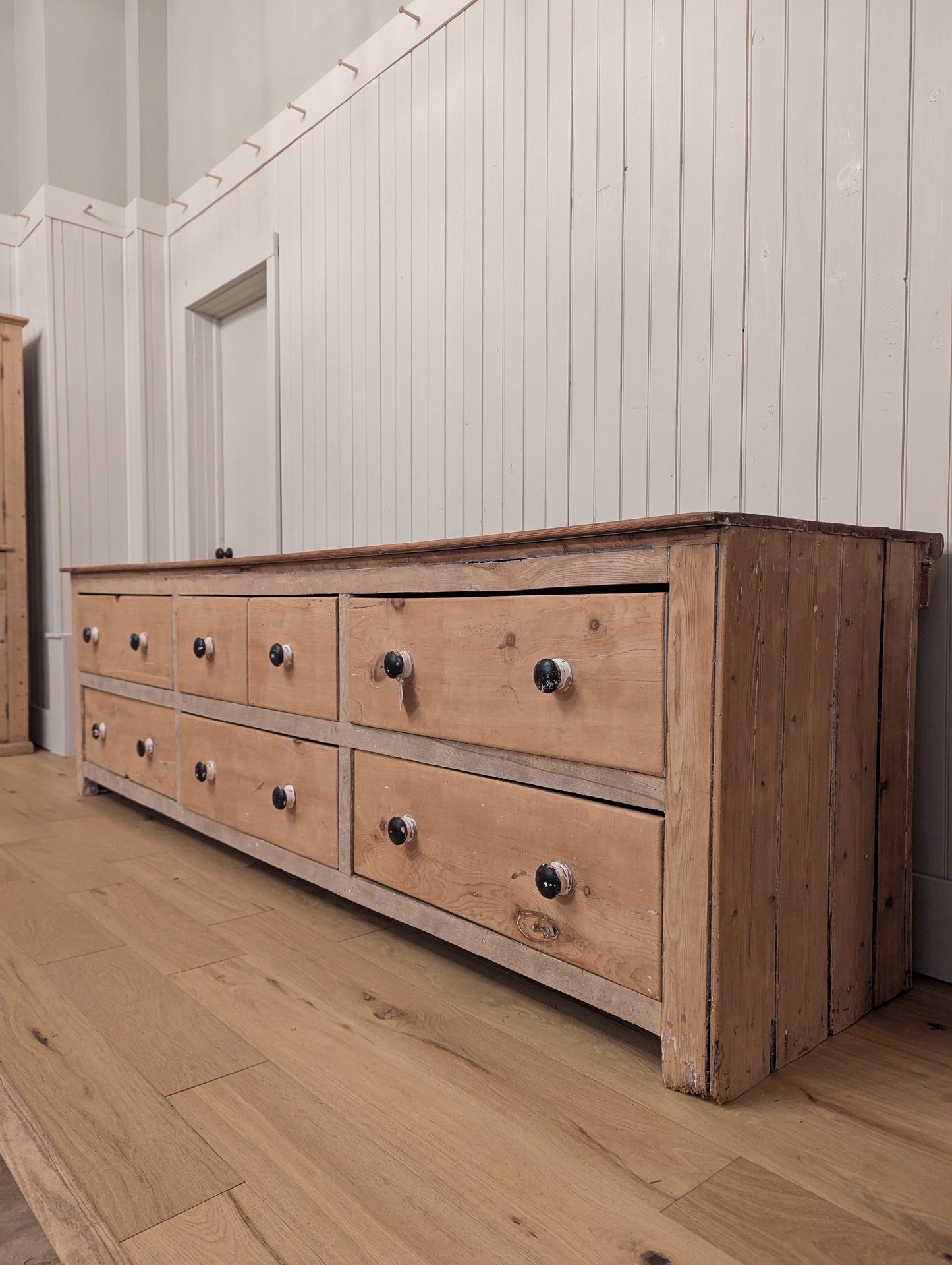 7 Drawer English Pine Counter