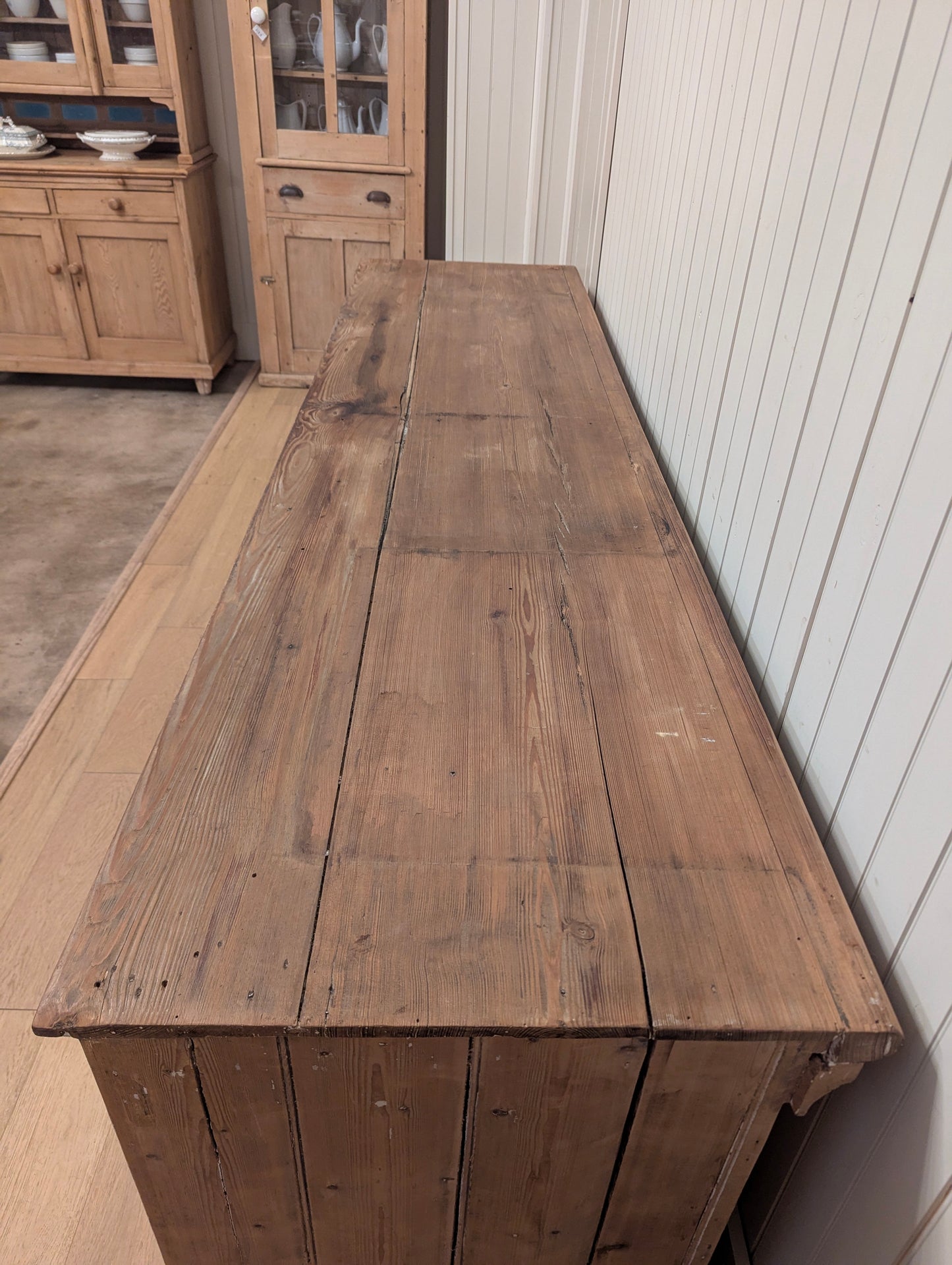 7 Drawer English Pine Counter