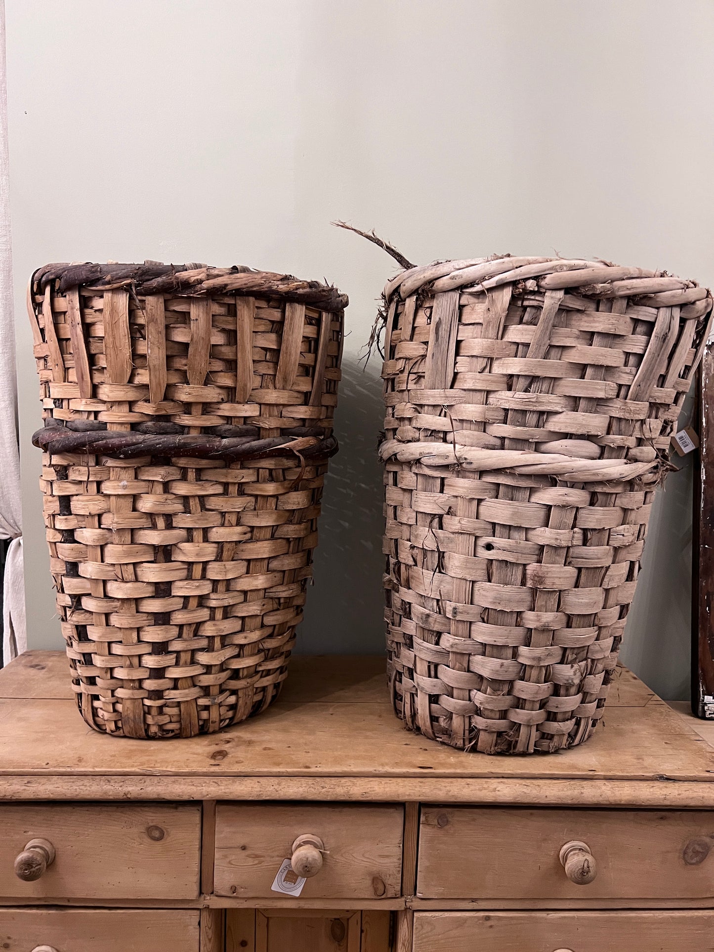 Woven Cotton Bushel Baskets