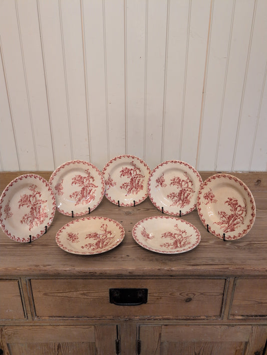 French Gien Chardons Soup Bowl