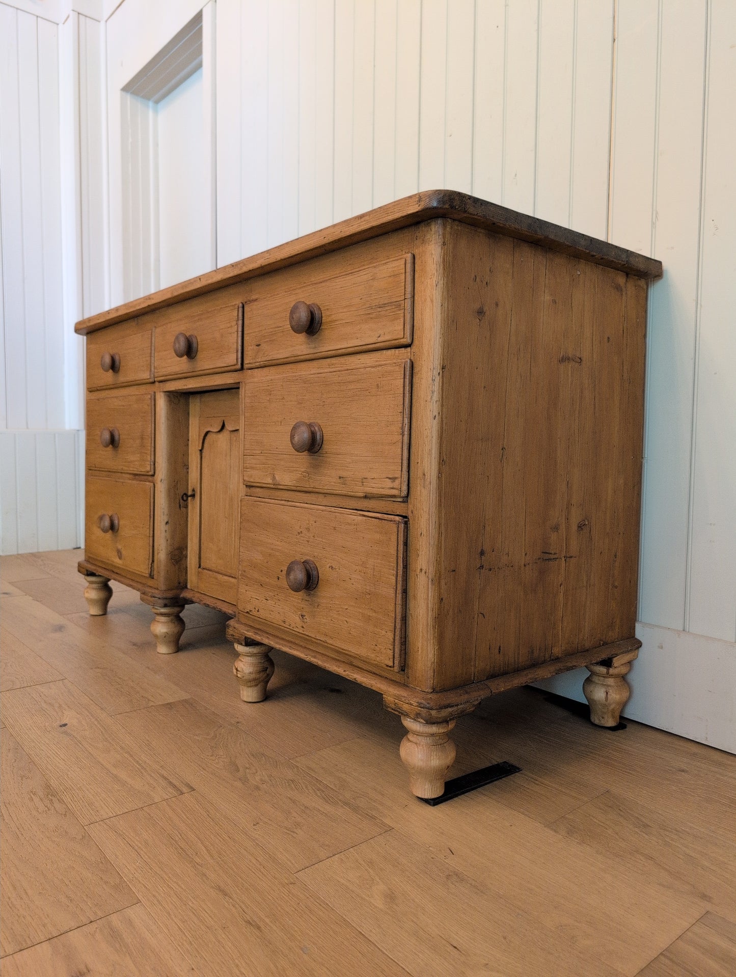 Opulent English Pine Sideboard