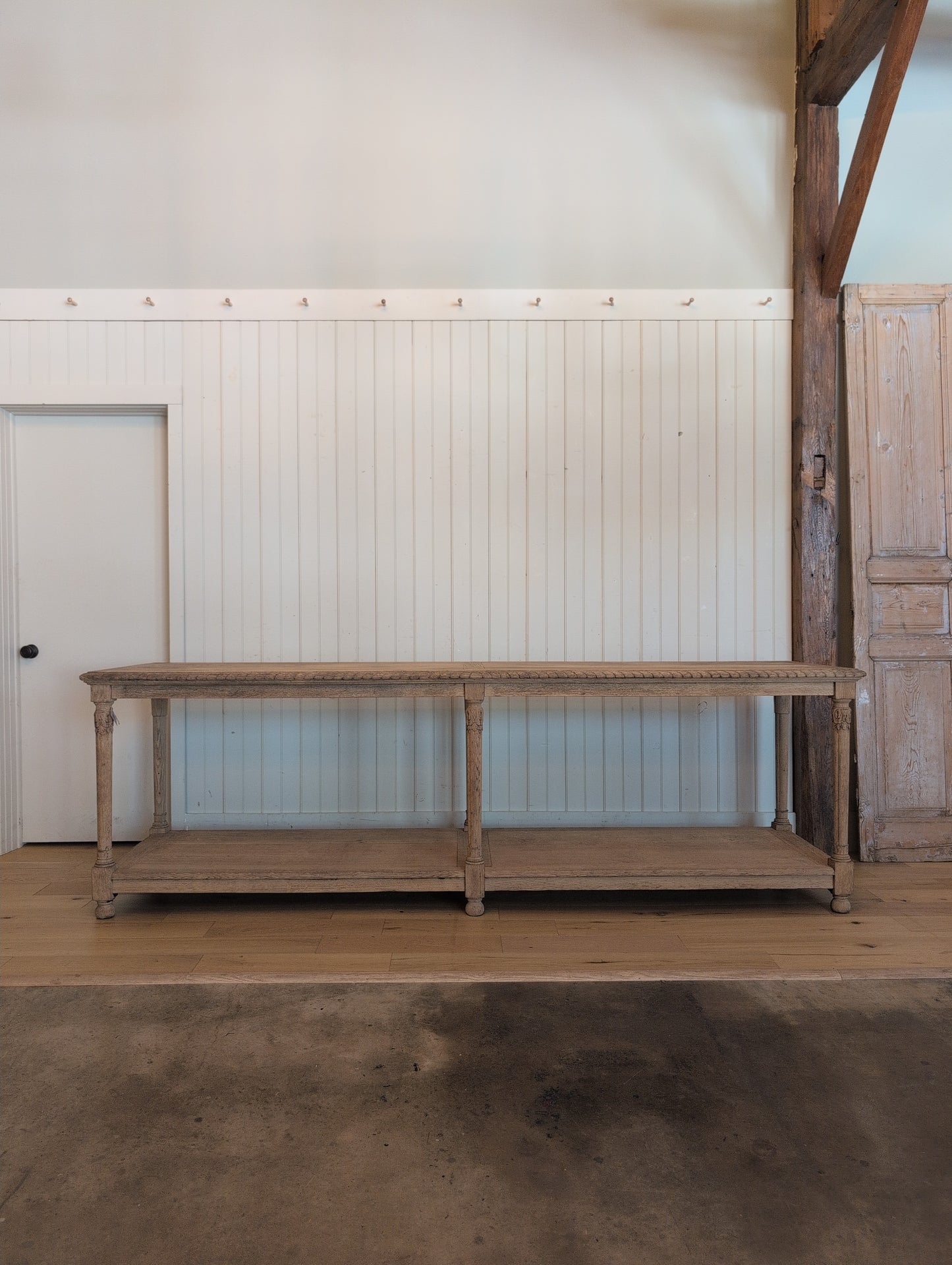 Scrubbed Oak Belgian Drapers Table 3