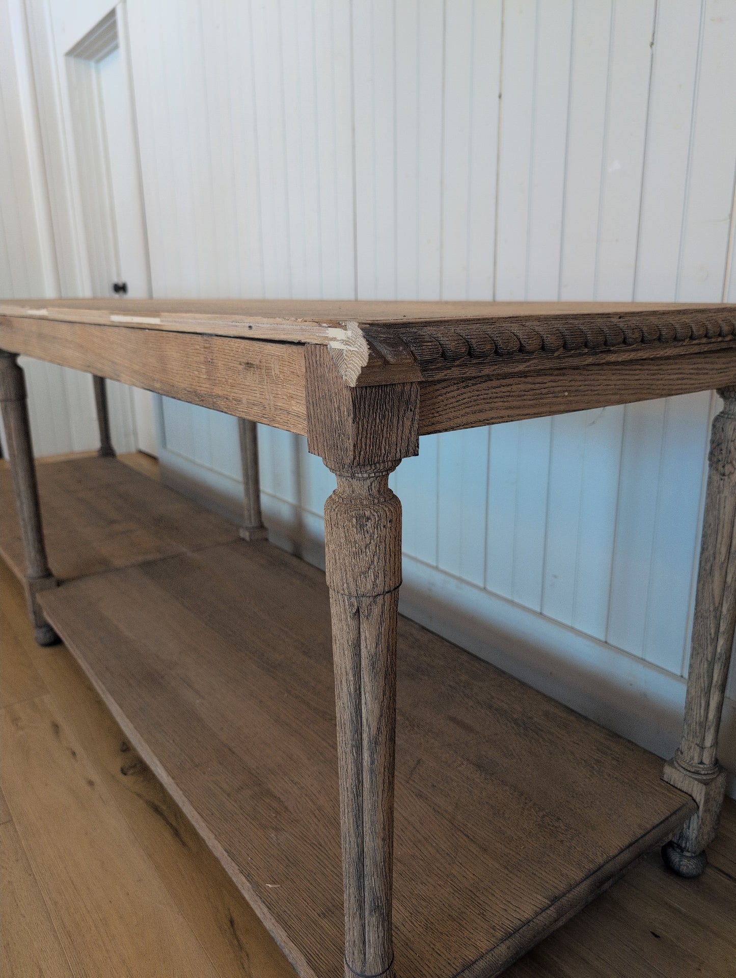 Scrubbed Oak Belgian Drapers Table 1