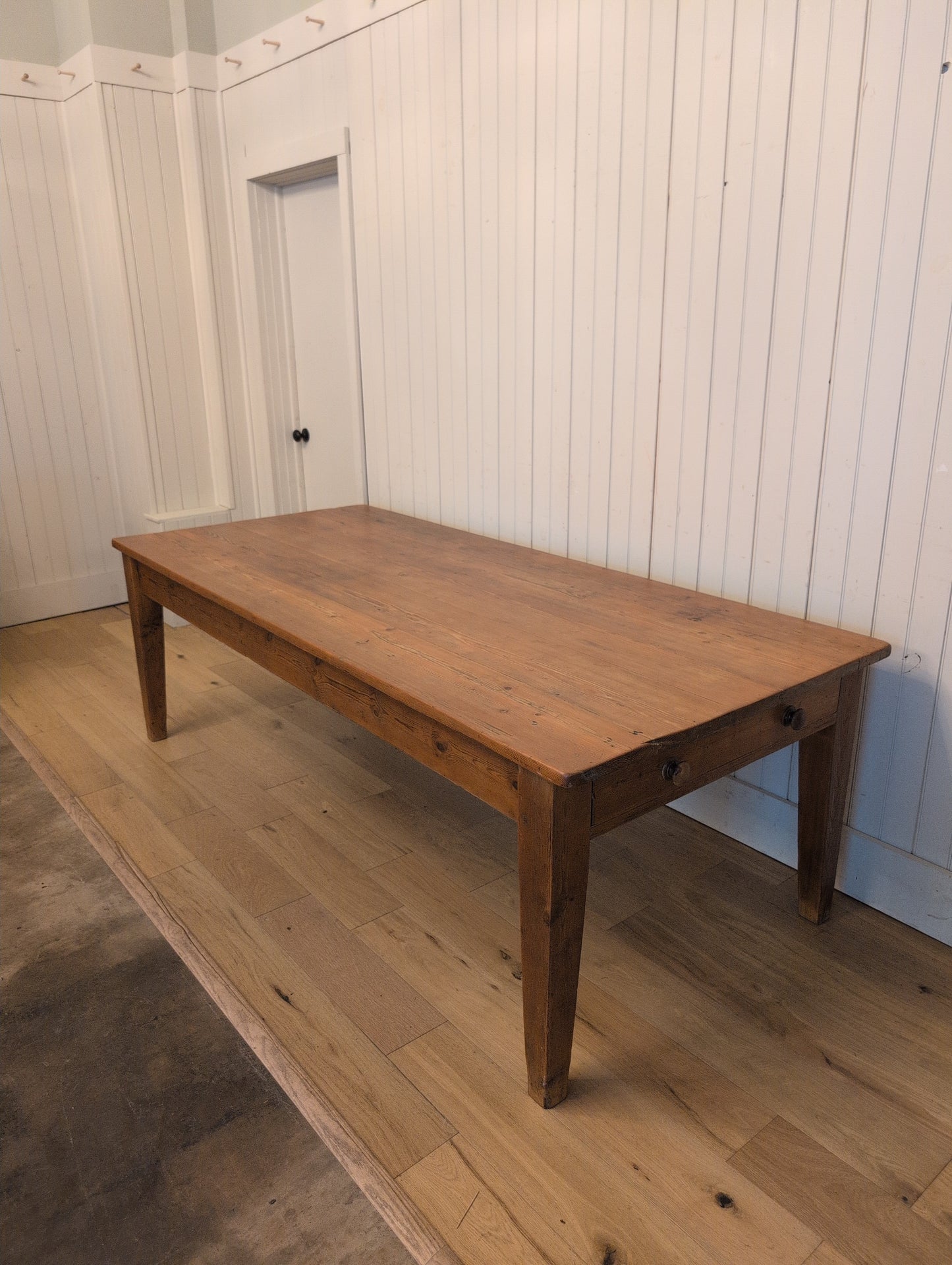 Victorian Pine 2 Drawer Dining Table
