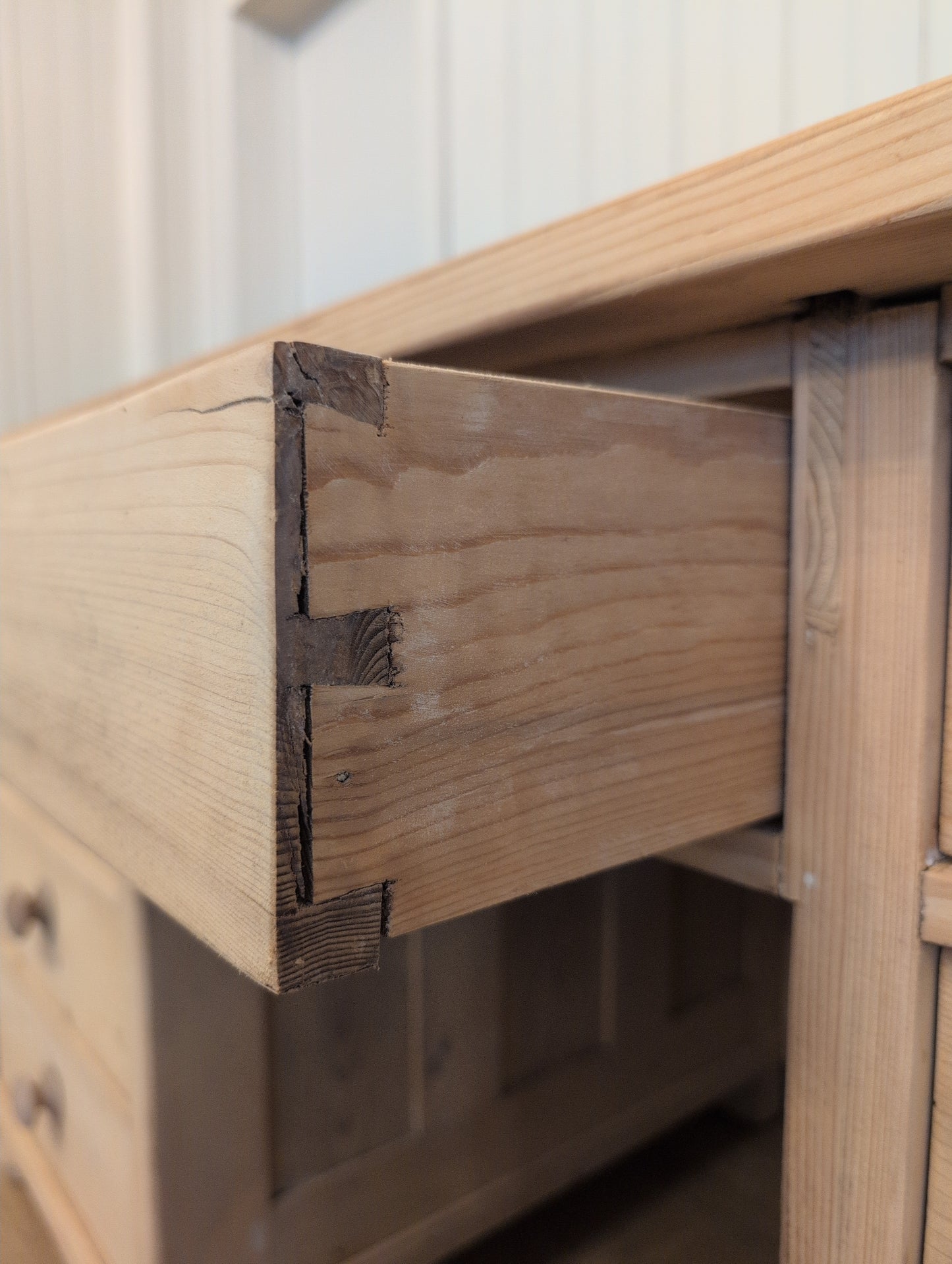 Stripped Pine Partners Desk