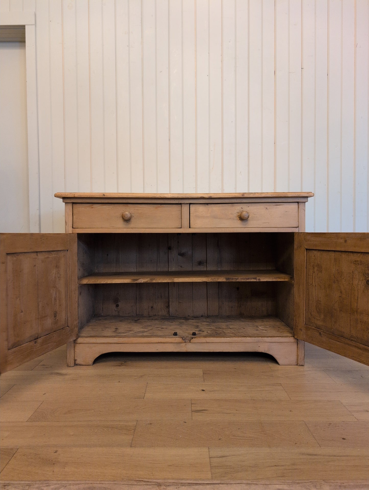 English Pine 2 Over 2 Cupboard