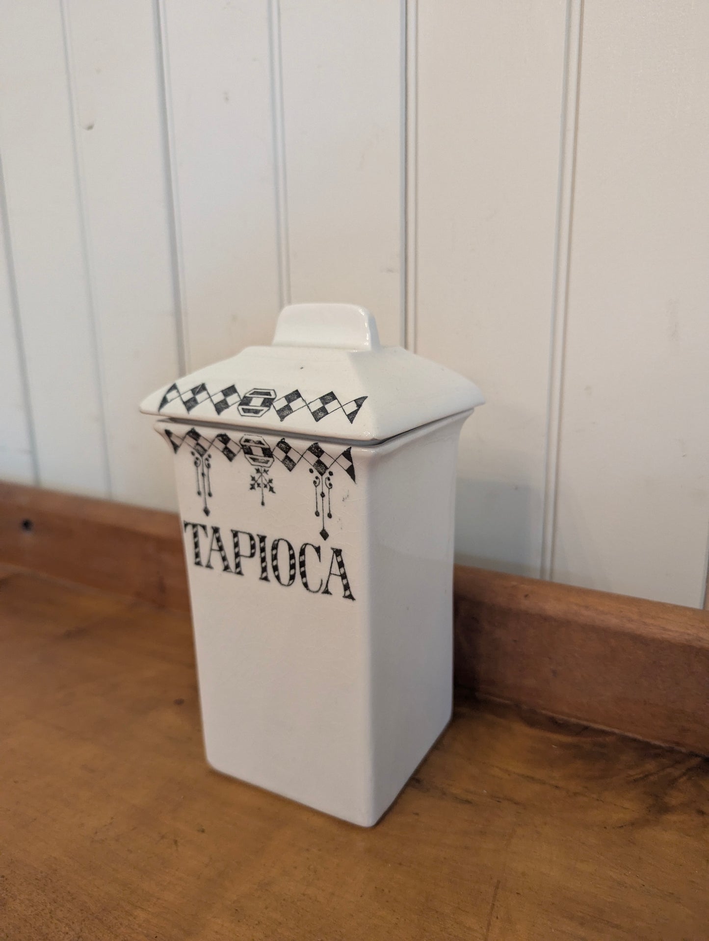 English Art Deco Canister