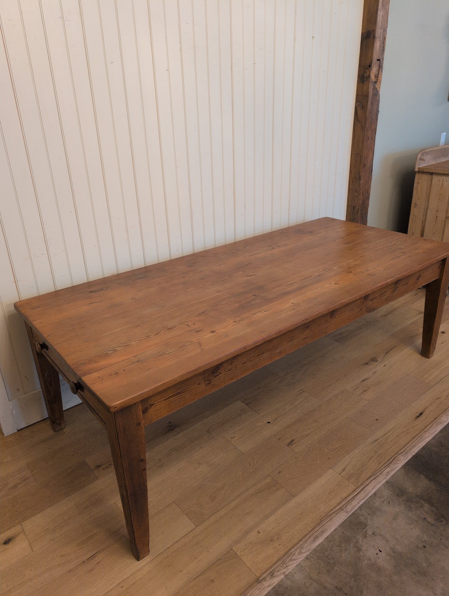 Victorian Pine 2 Drawer Dining Table