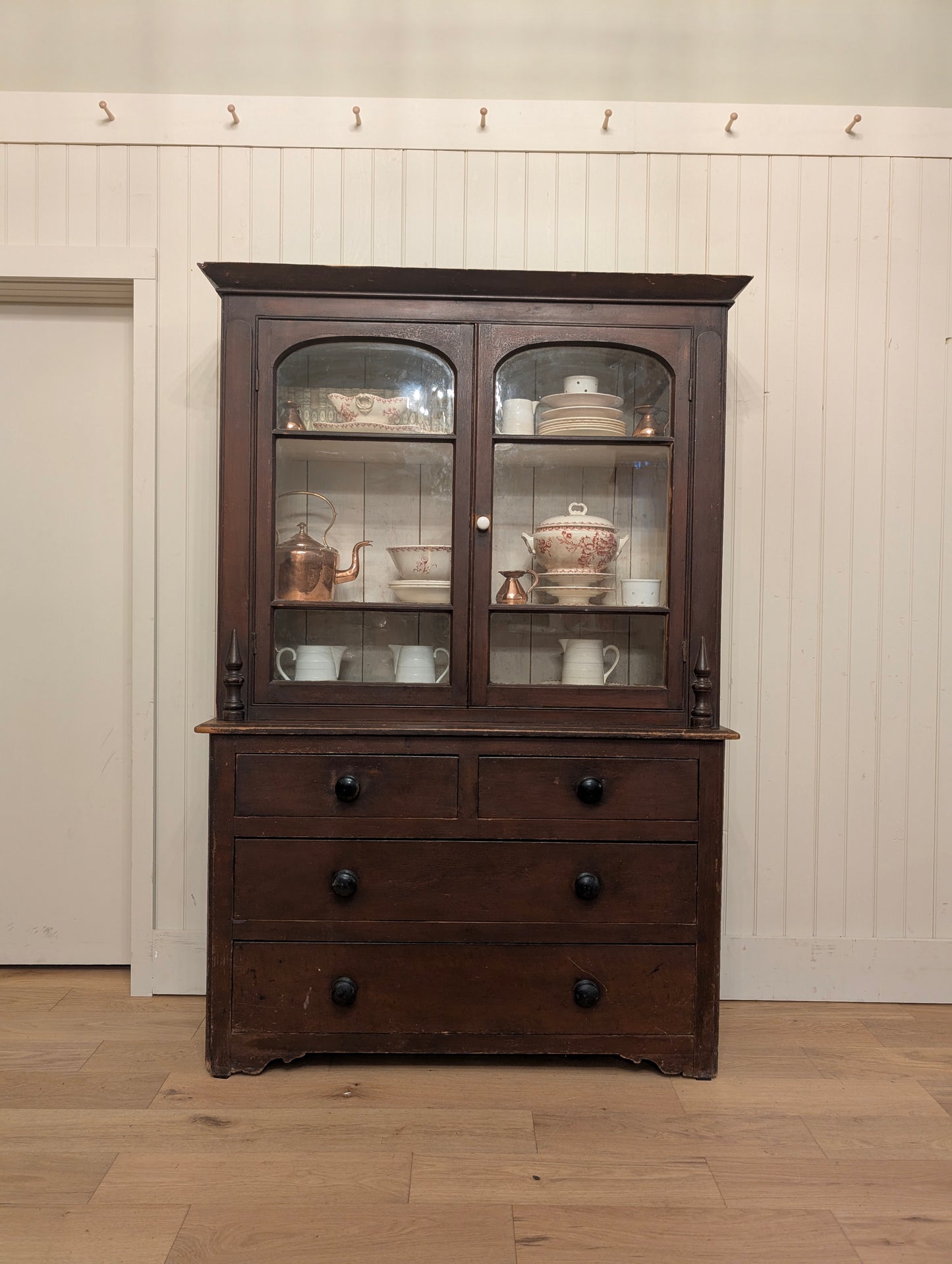 Painted Pine Glazed Hutch