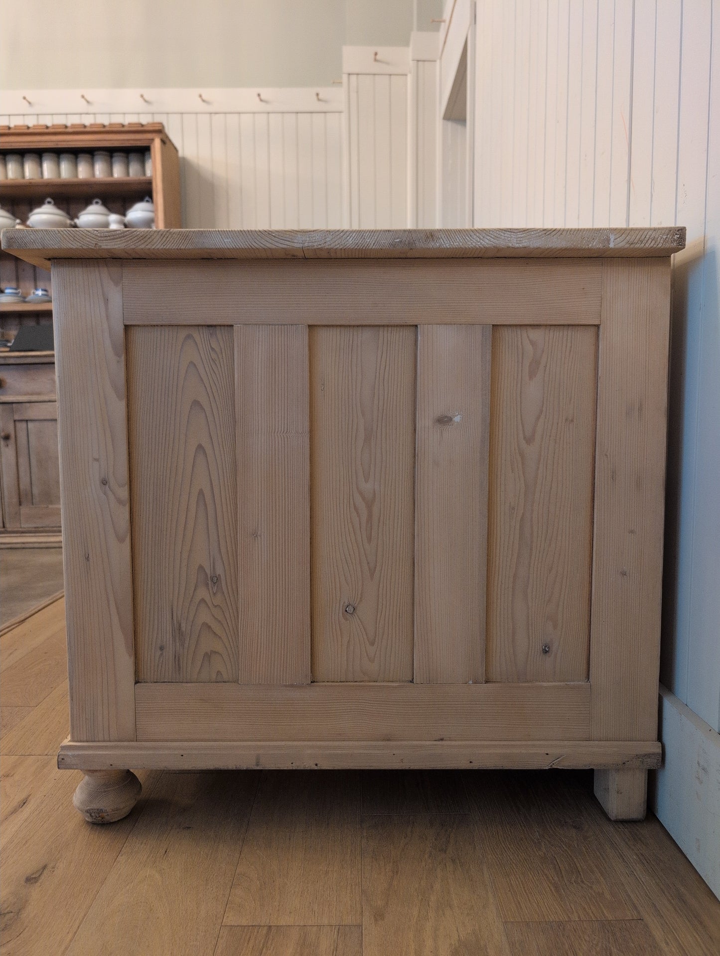 Stripped Pine Partners Desk