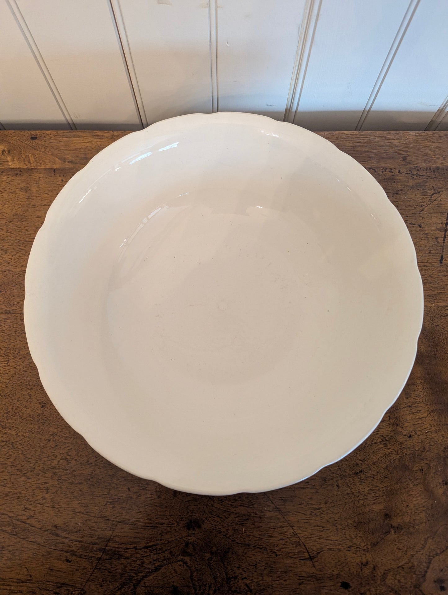 Set of 3 Scalloped Boch Ironstone Bowls