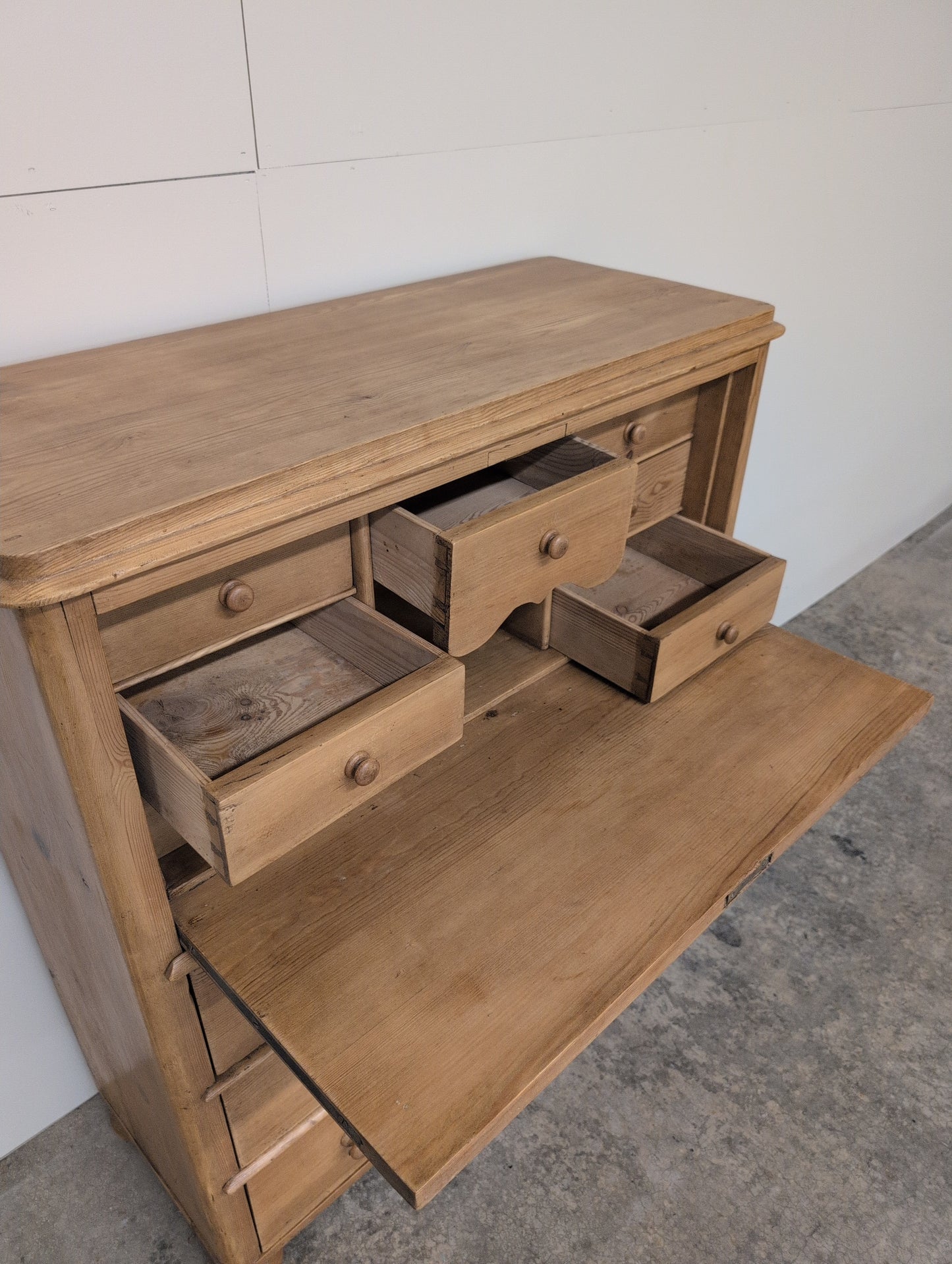 European Pine Secretary Desk