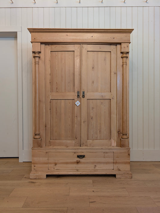 Turned Post Two Door Wardrobe