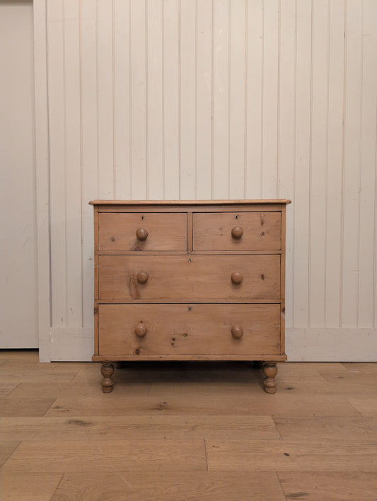 English Pine 2 Over 2 Chest