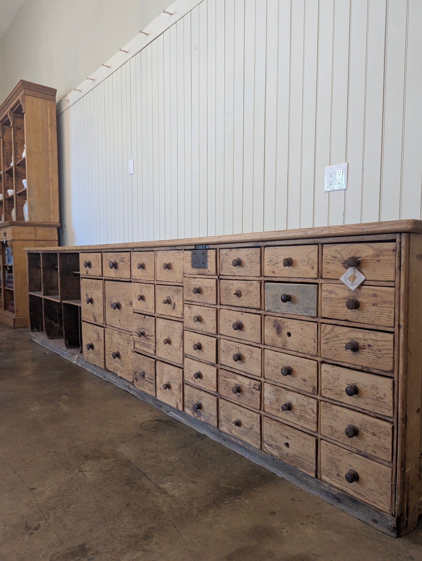 12ft Pine Haberdashery Counter