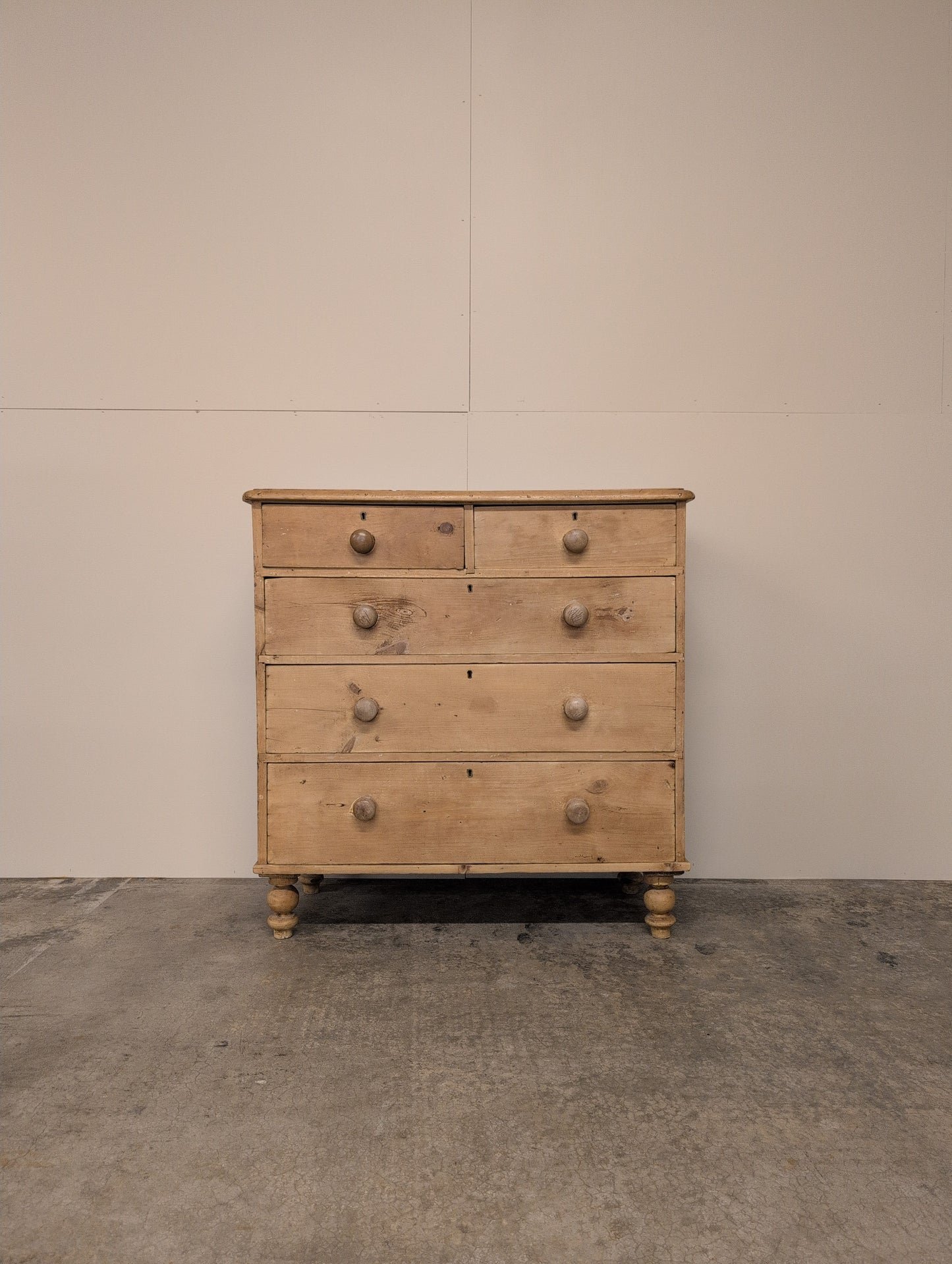 Victorian Pine 2 Over 3 Chest