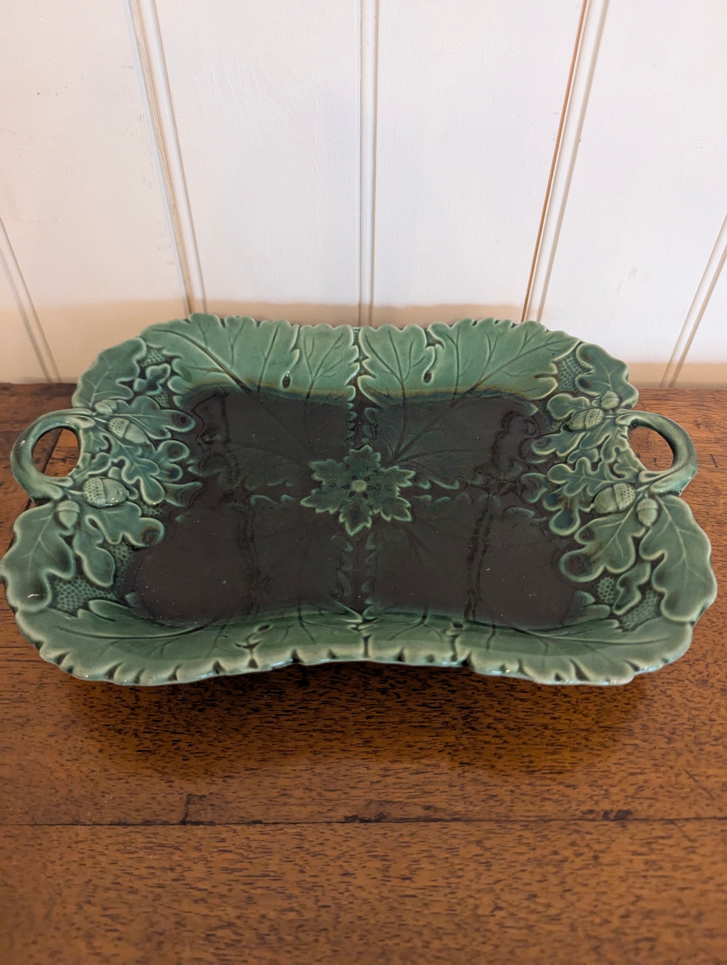 Majolica Oak Leaf and Acorn Platter