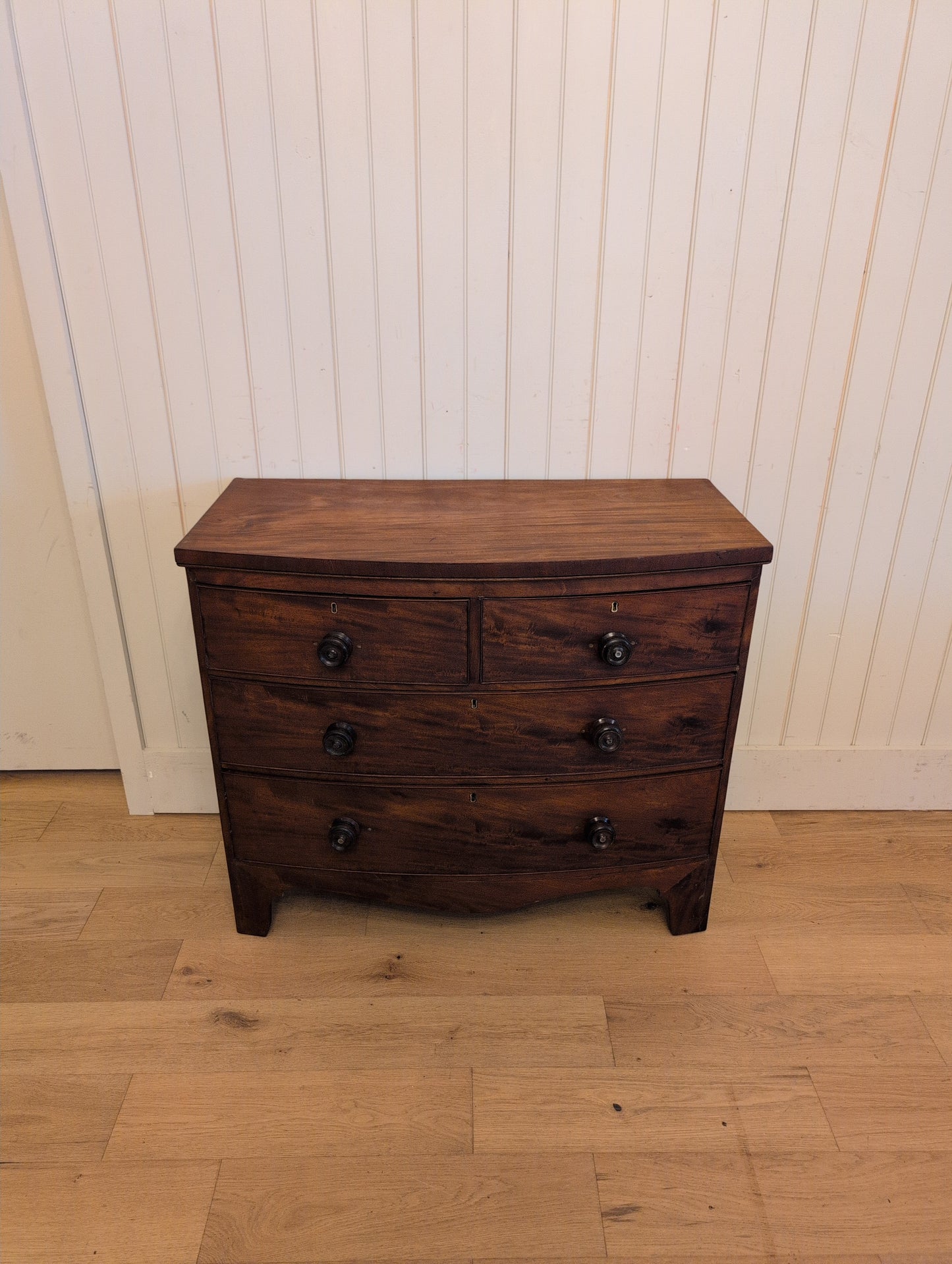 Mahogany 2 Over 2 Bow Front Chest