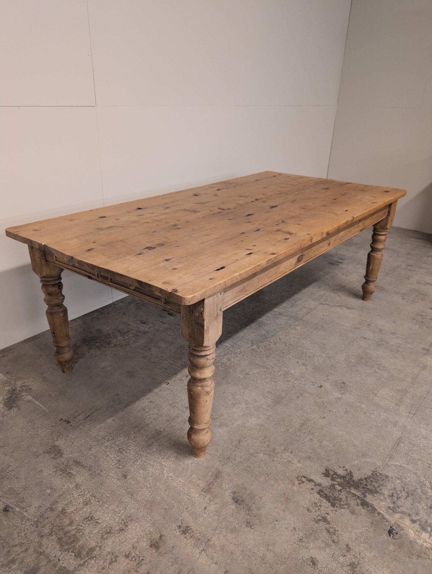 7ft Plank Top Pine Table