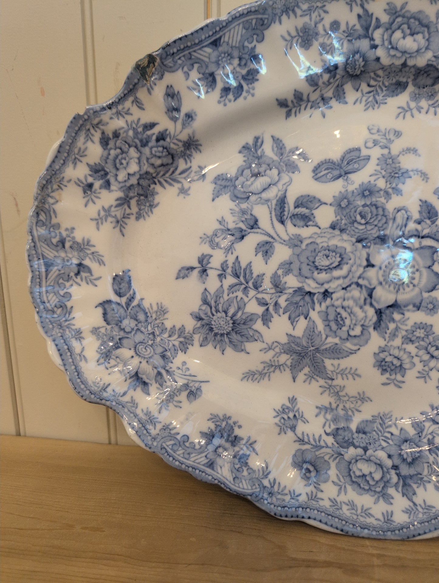 Asiatic Pheasant XL Scalloped Diamond Platter