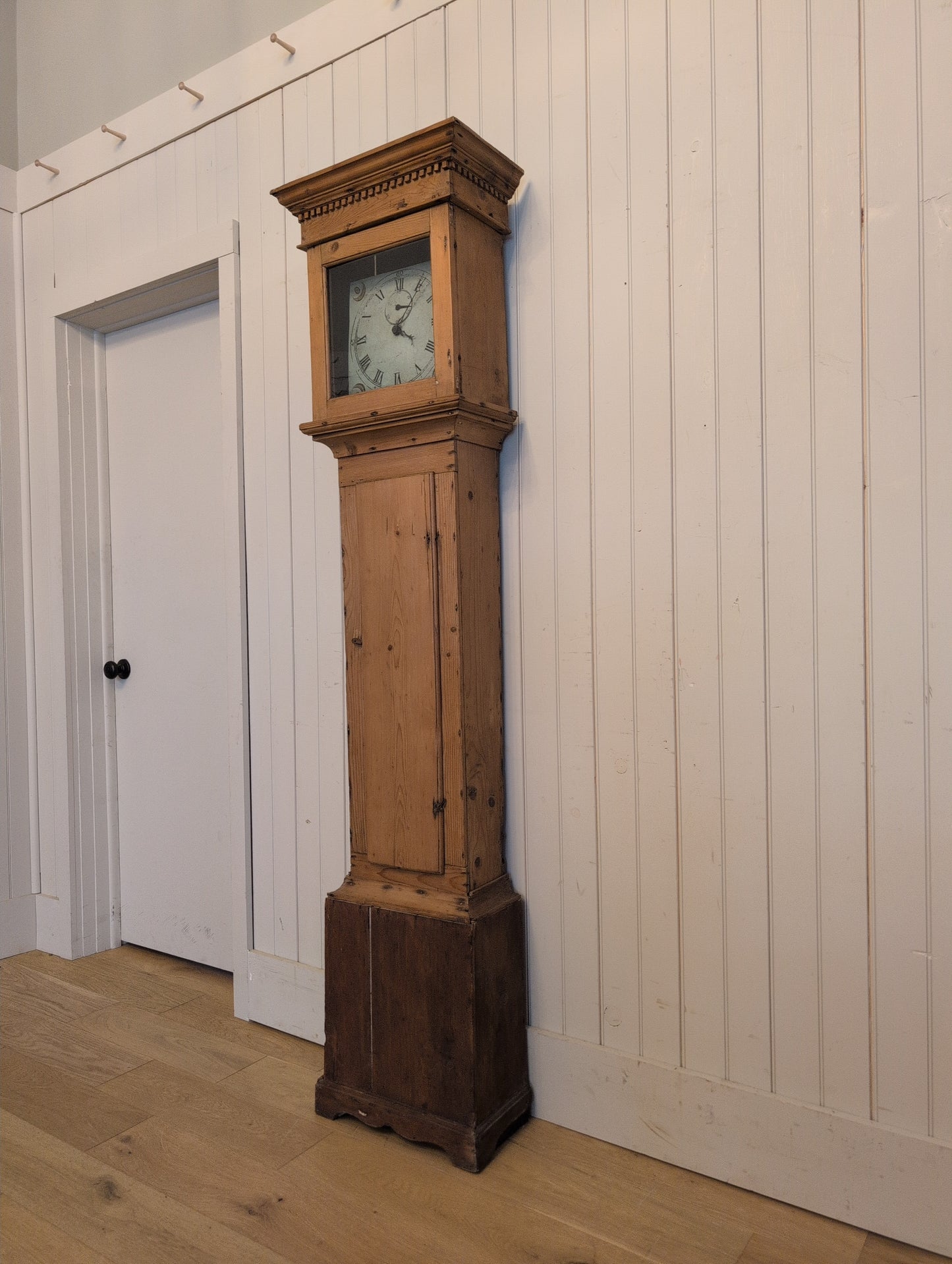 French Pine Longcase Clock