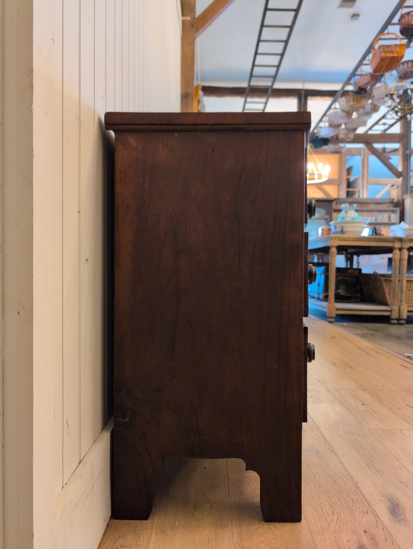 Mahogany 2 Over 2 Bow Front Chest