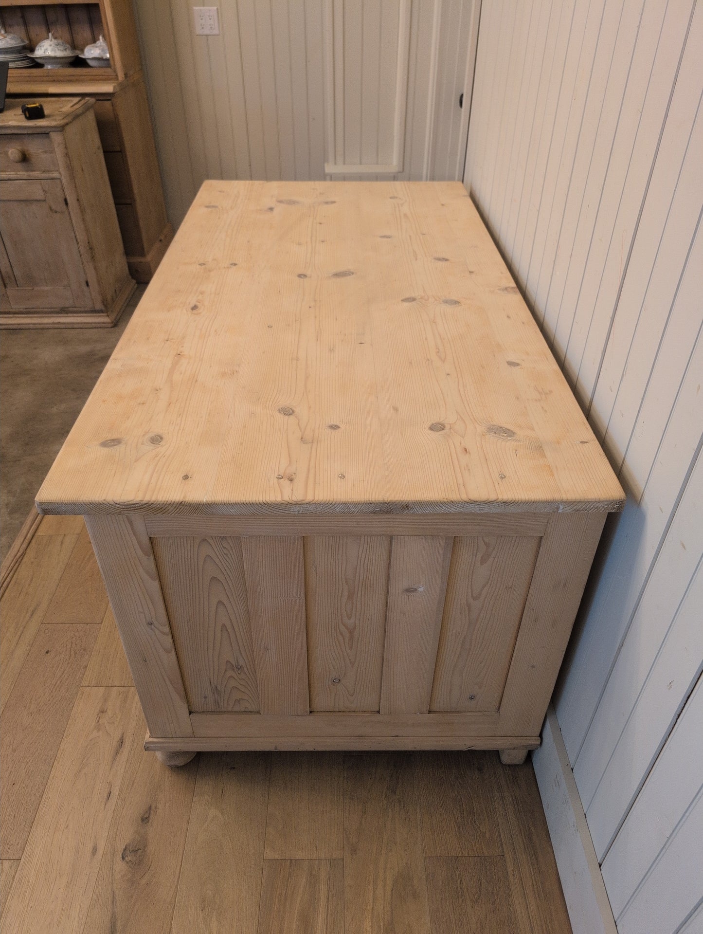 Stripped Pine Partners Desk