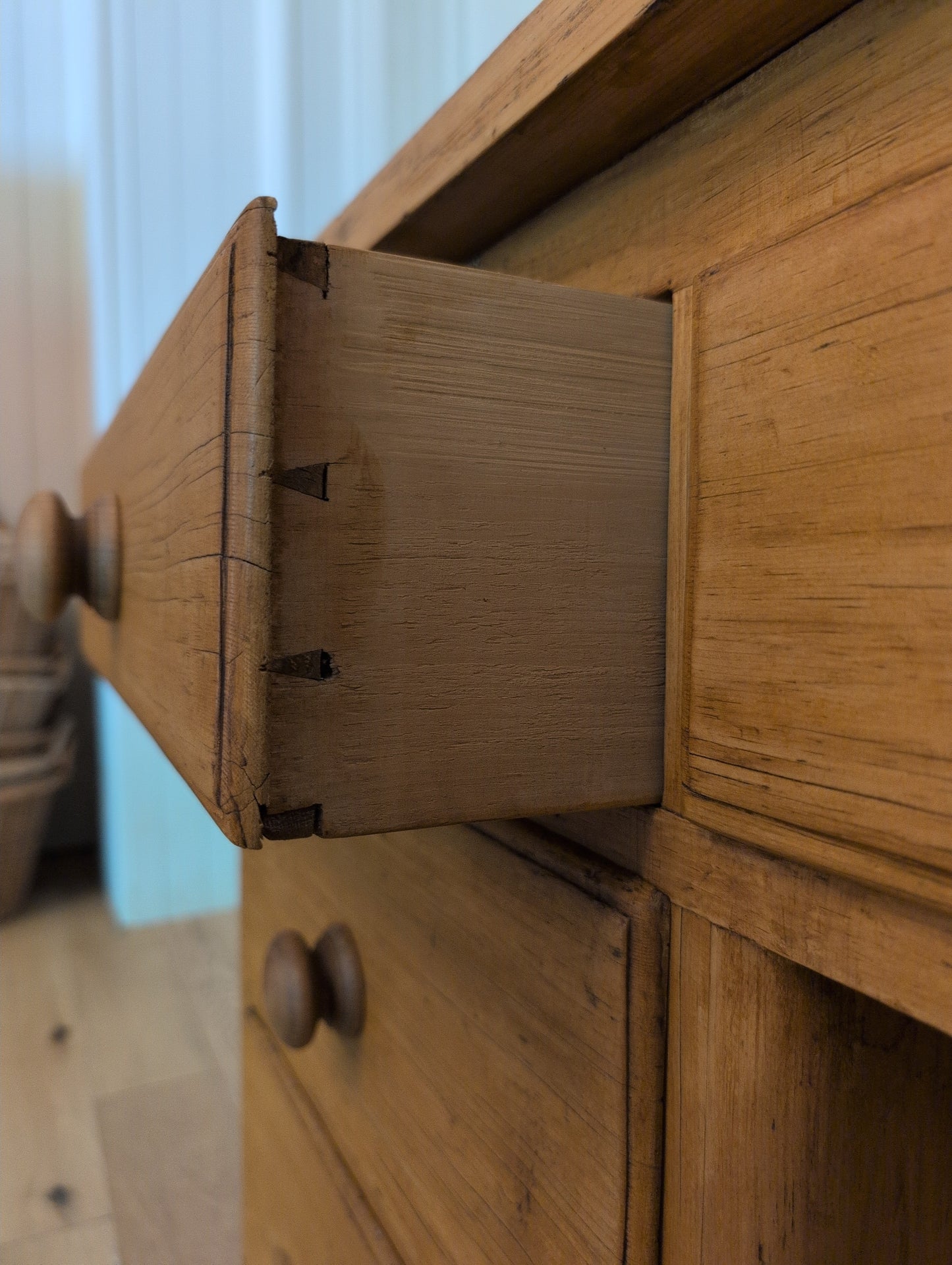 Opulent English Pine Sideboard