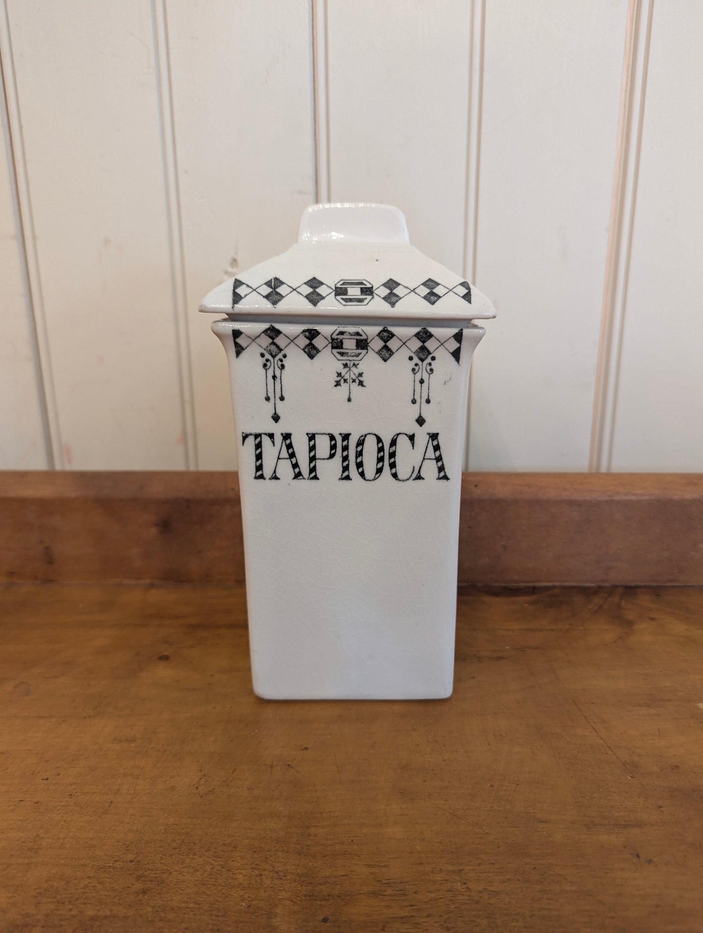 English Art Deco Canister