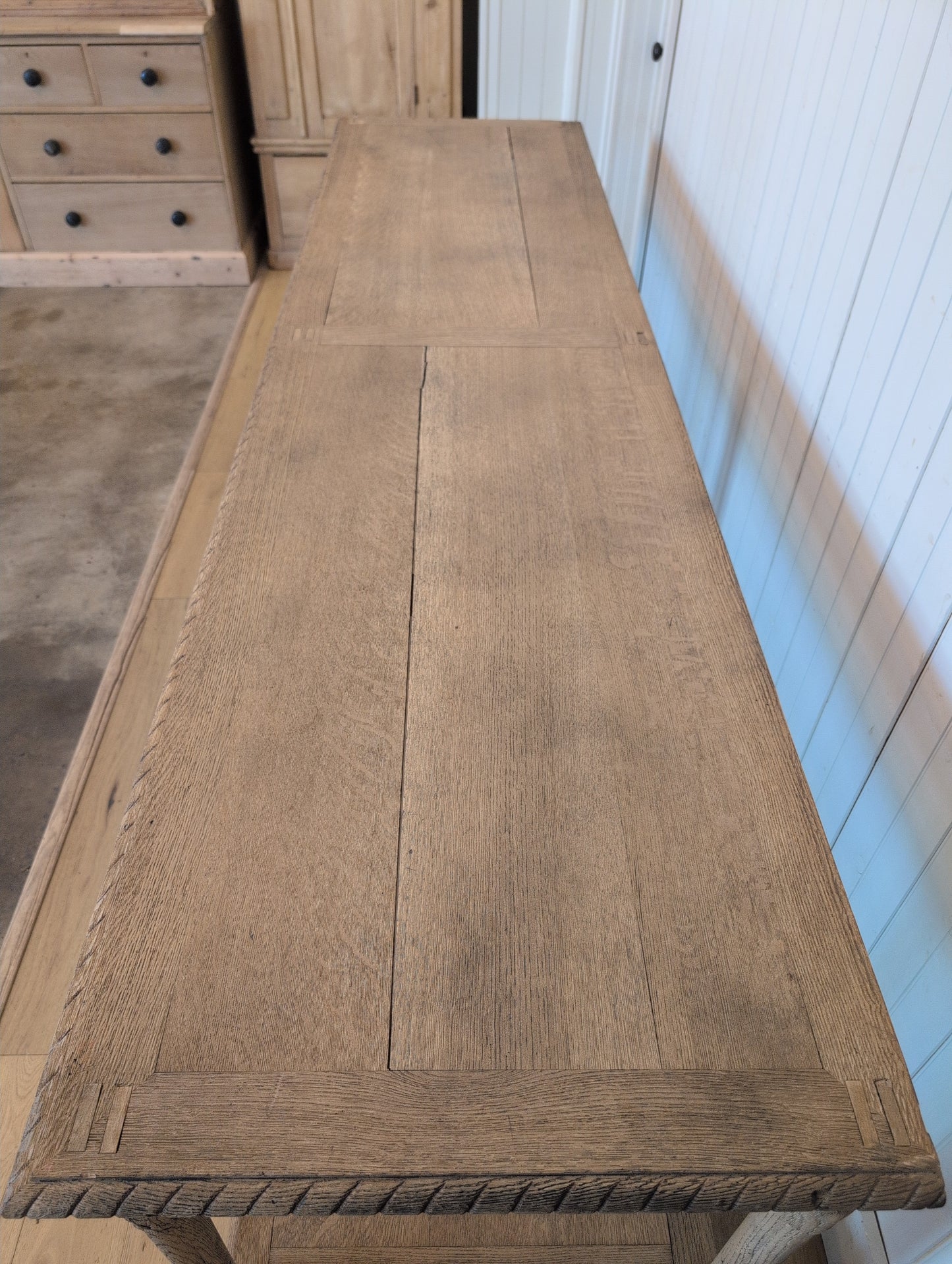 Scrubbed Oak Belgian Drapers Table 3