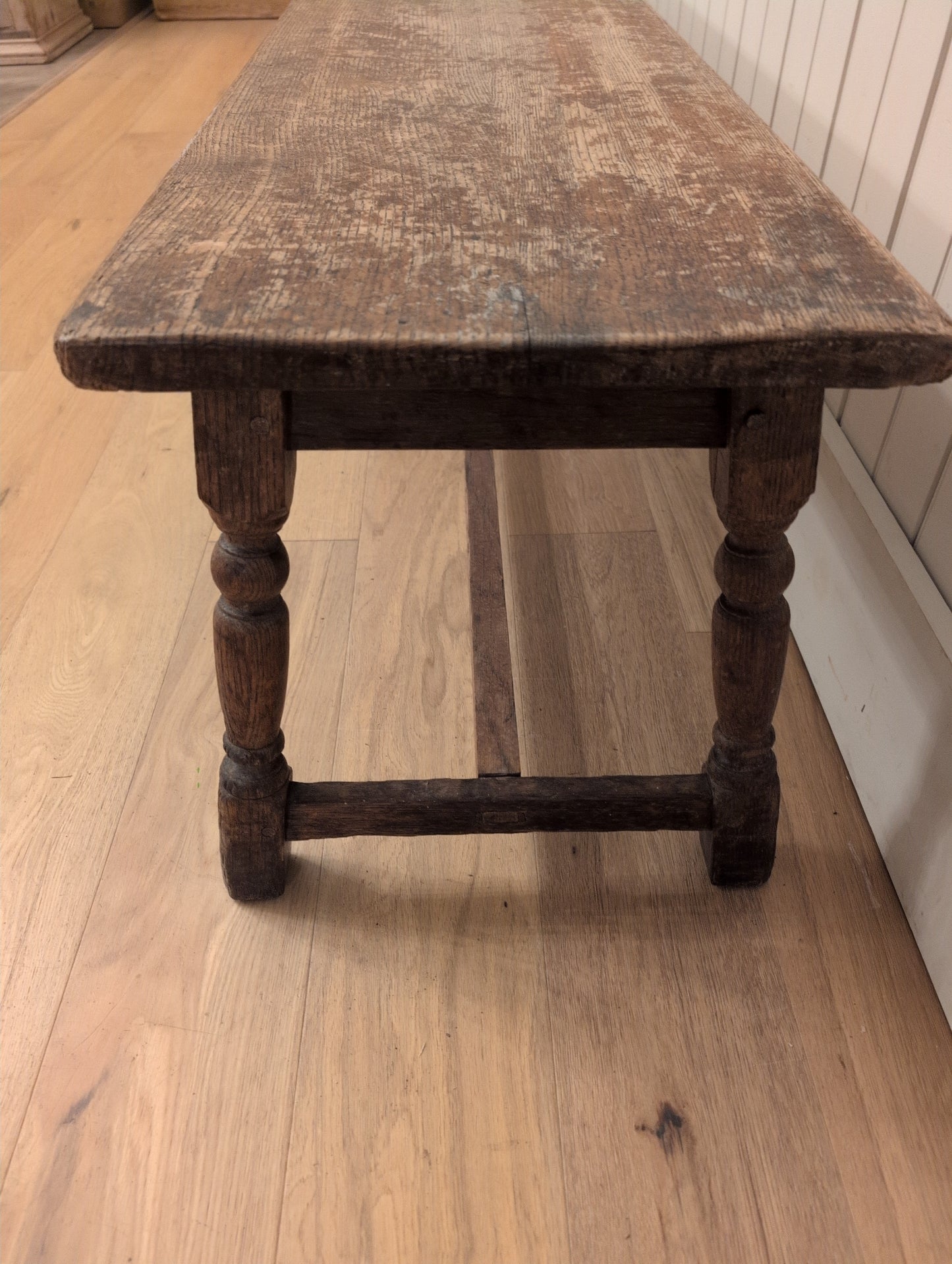 19th C. English Oak Bench D