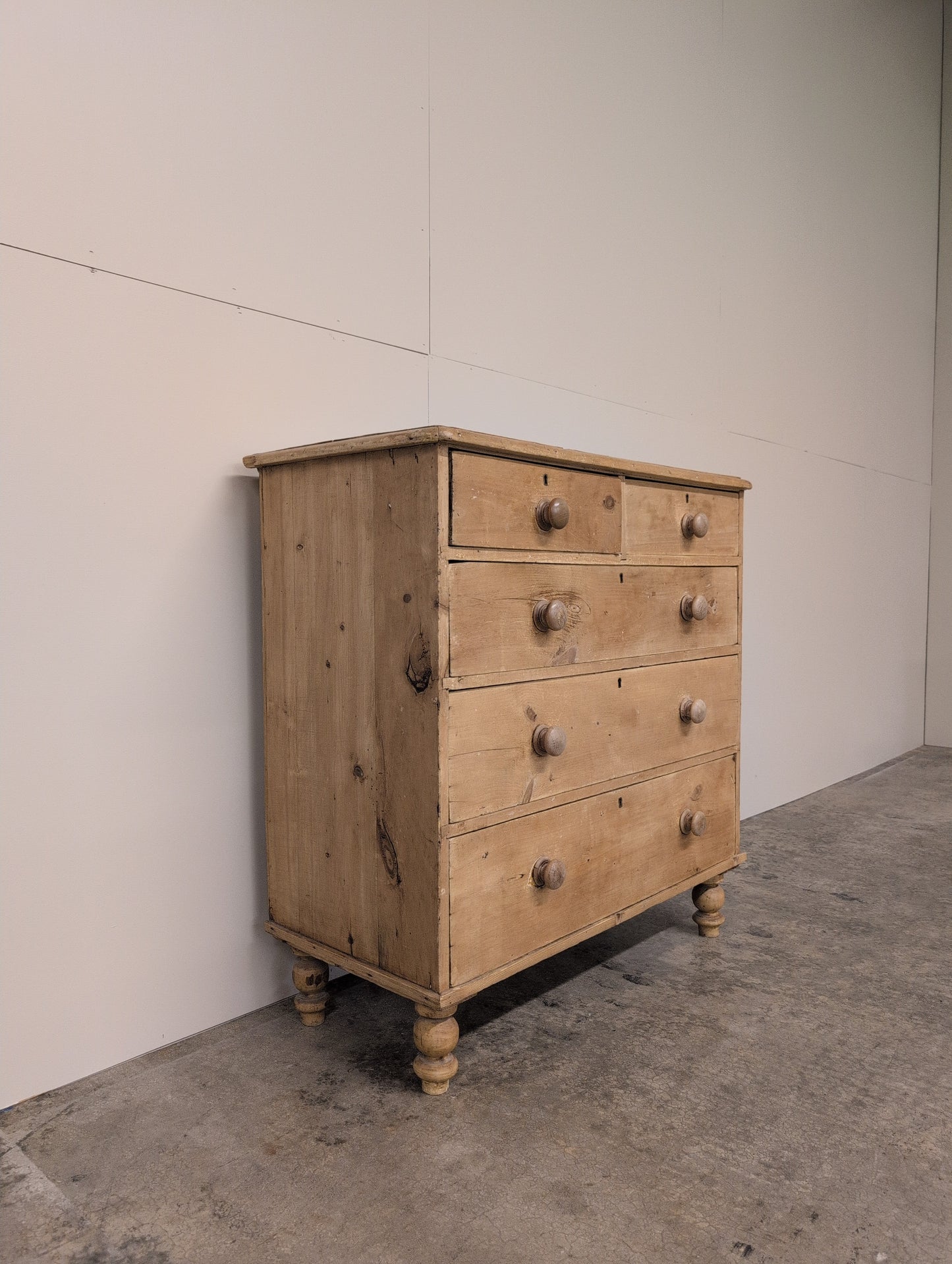 Victorian Pine 2 Over 3 Chest