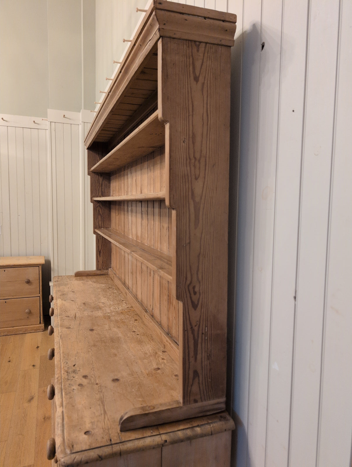 English Rustic Pine Hutch