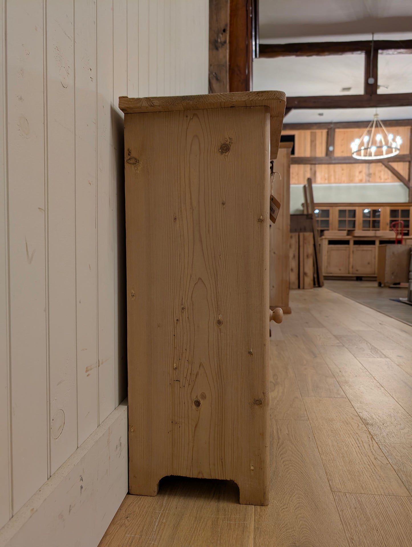 Stripped Pine Bedside Cupboard