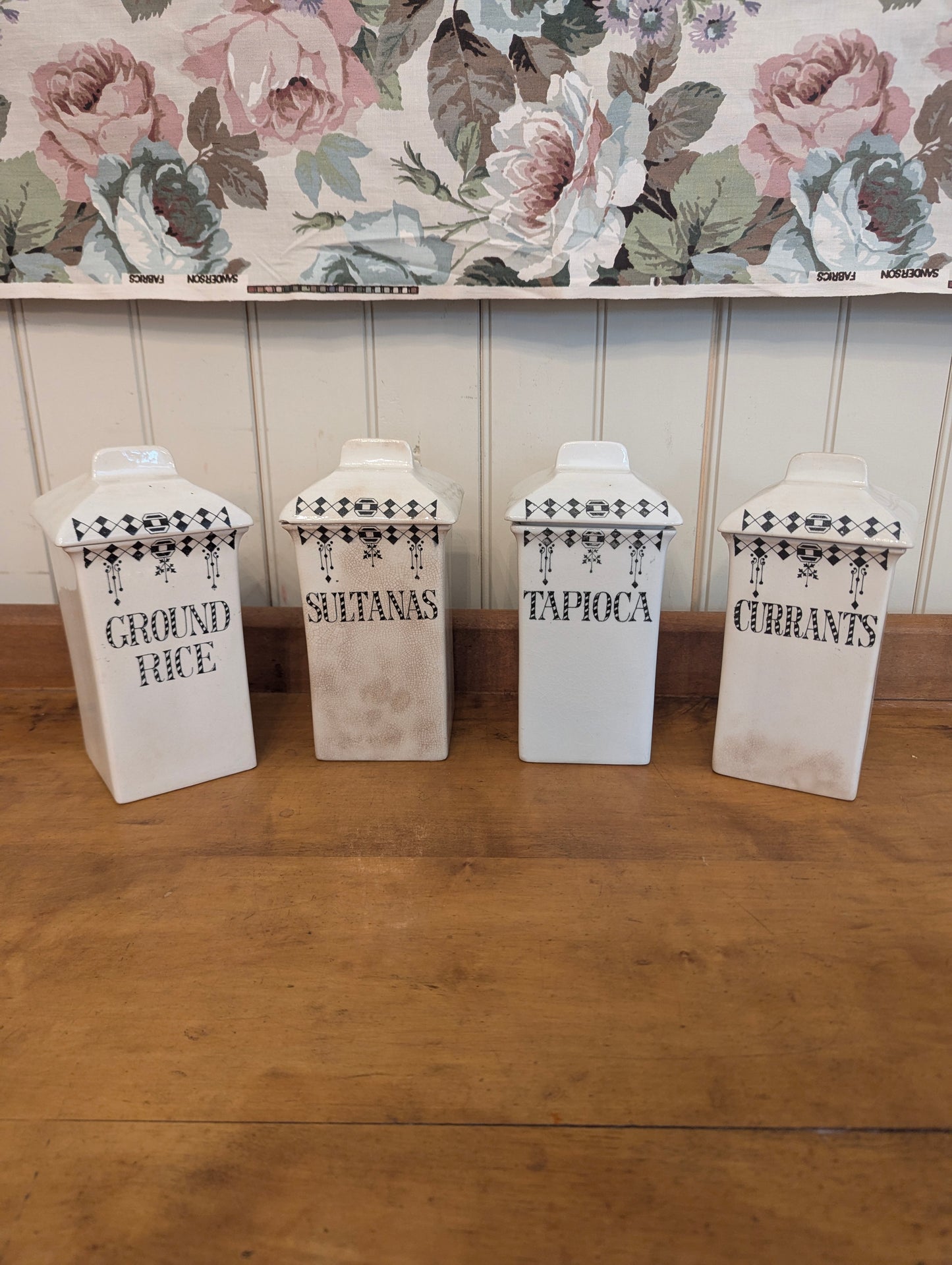 English Art Deco Canister