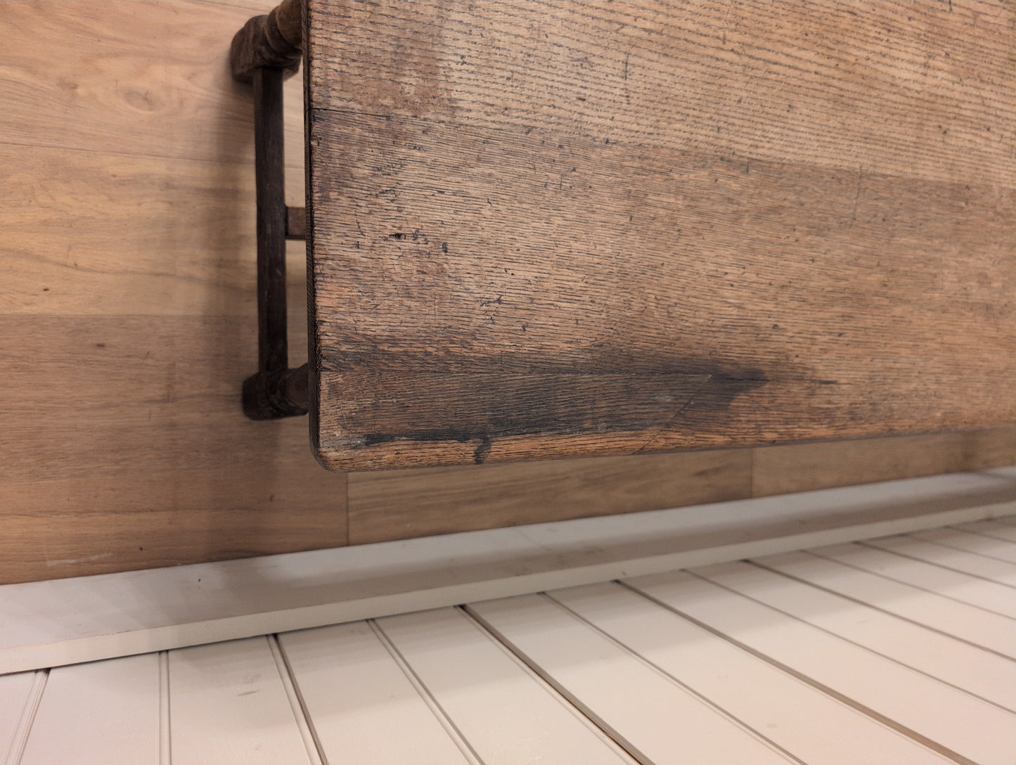 19th C. English Oak Bench A