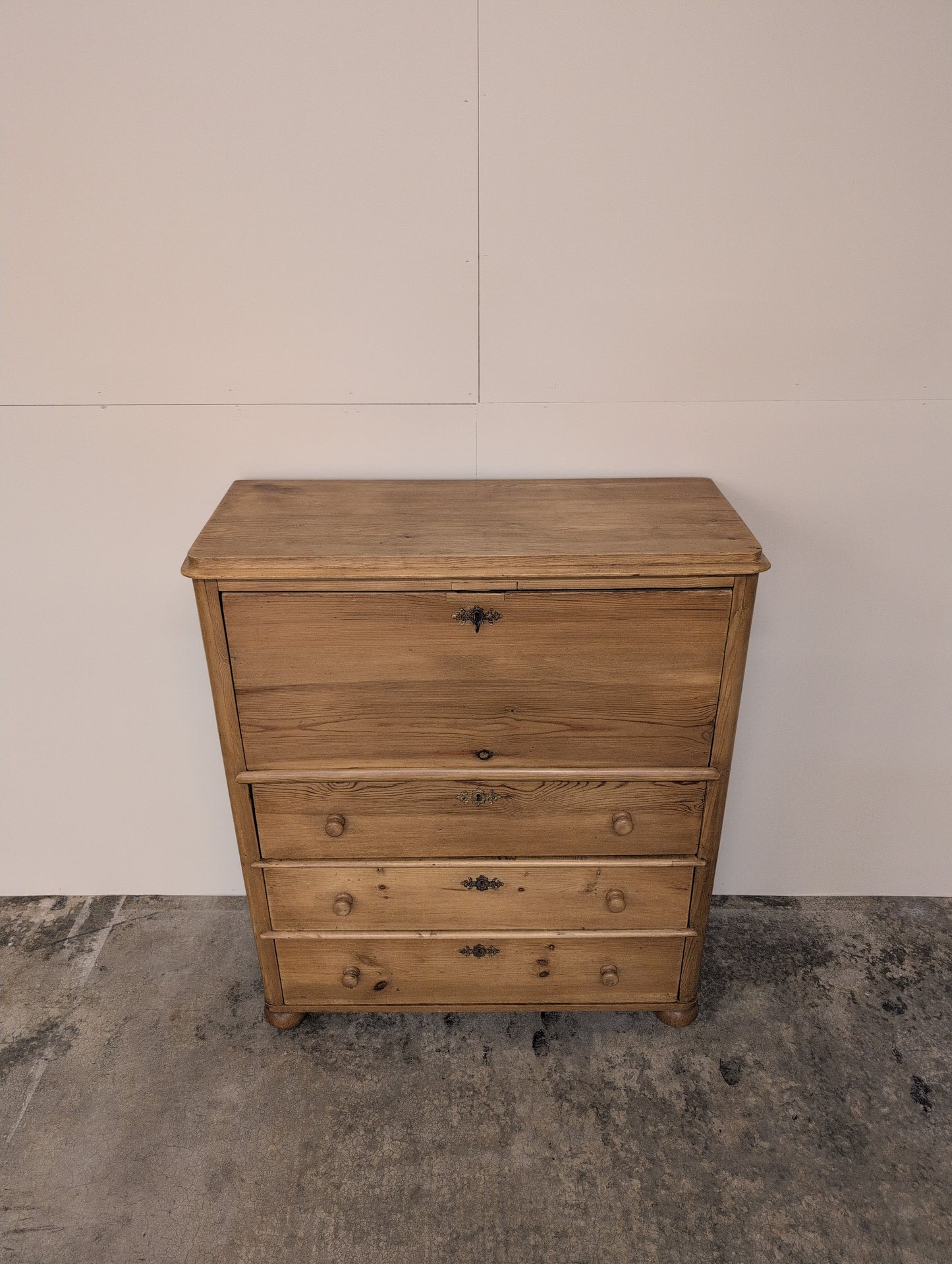 European Pine Secretary Desk
