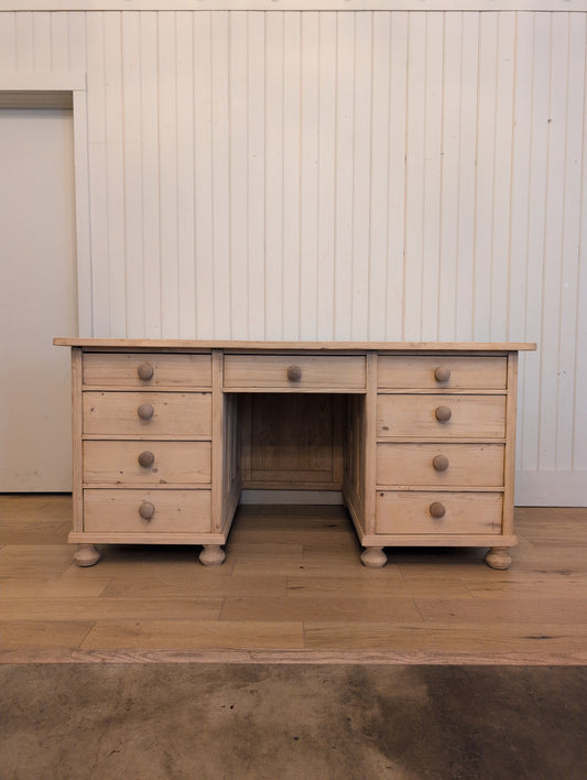 Stripped Pine Partners Desk