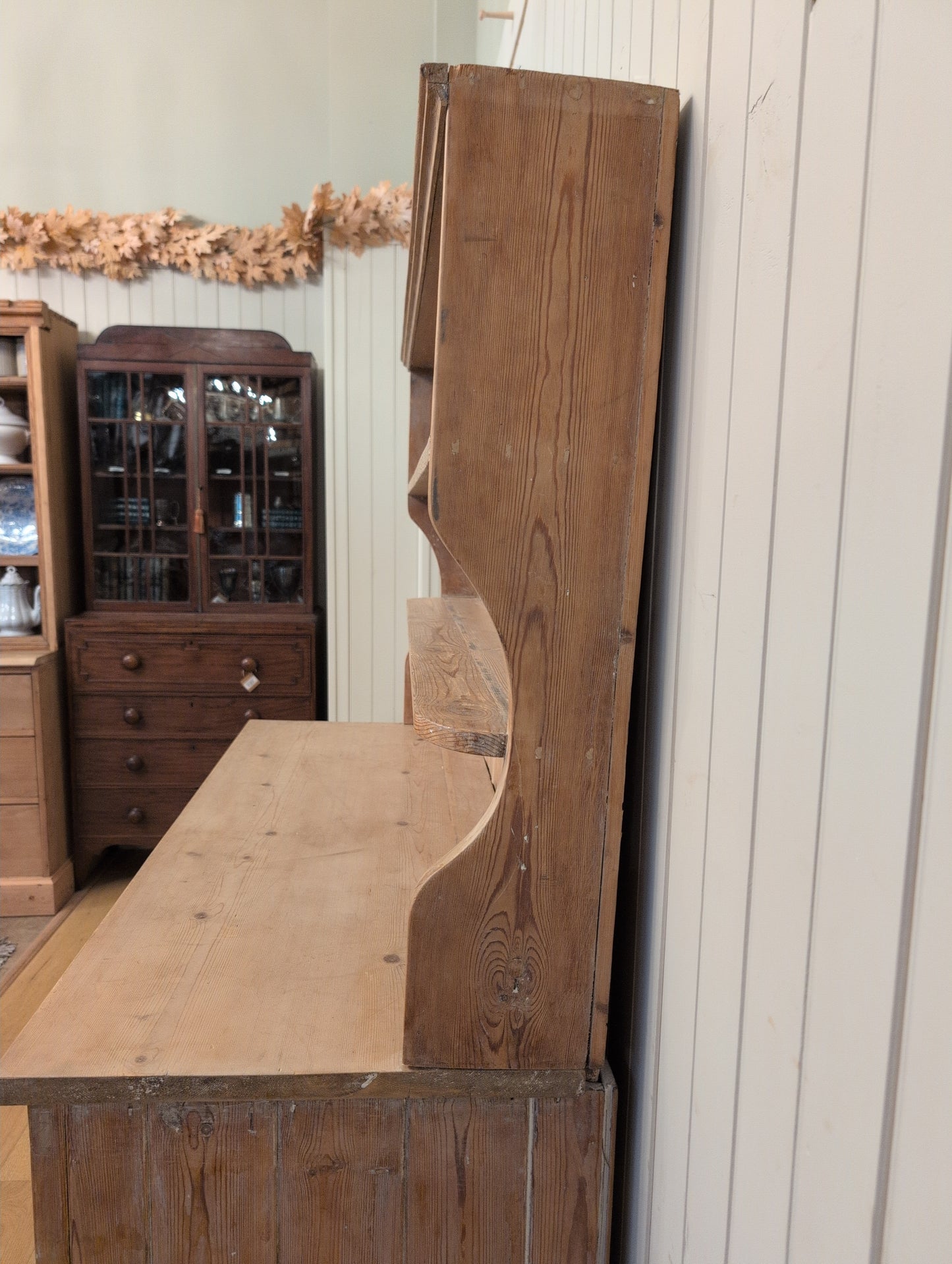 Stout English Pine Hutch