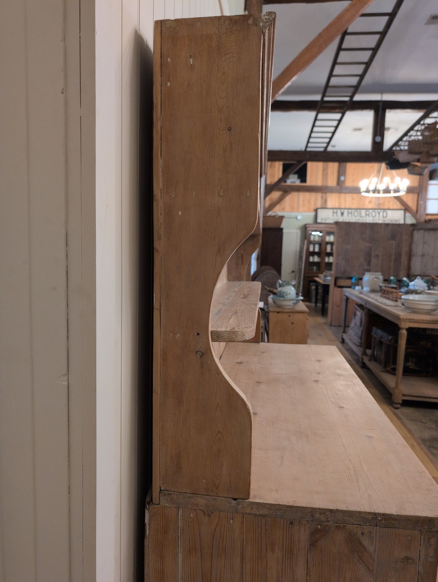 Stout English Pine Hutch