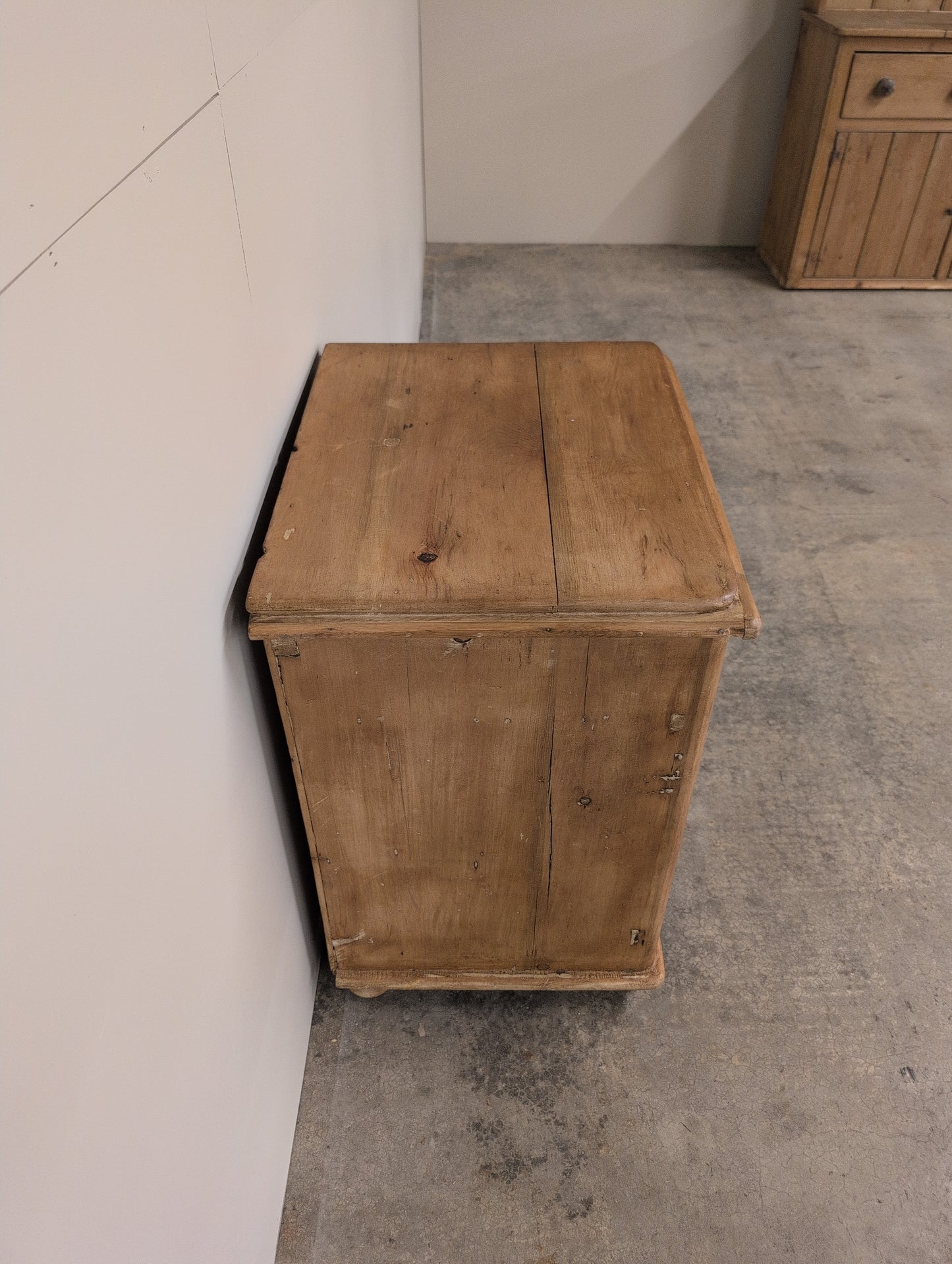 English Pine 3 Drawer Bedside
