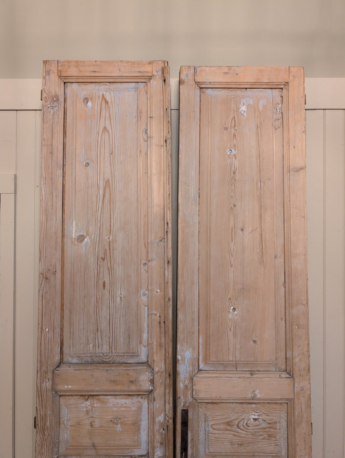 Pair of French Pine Doors