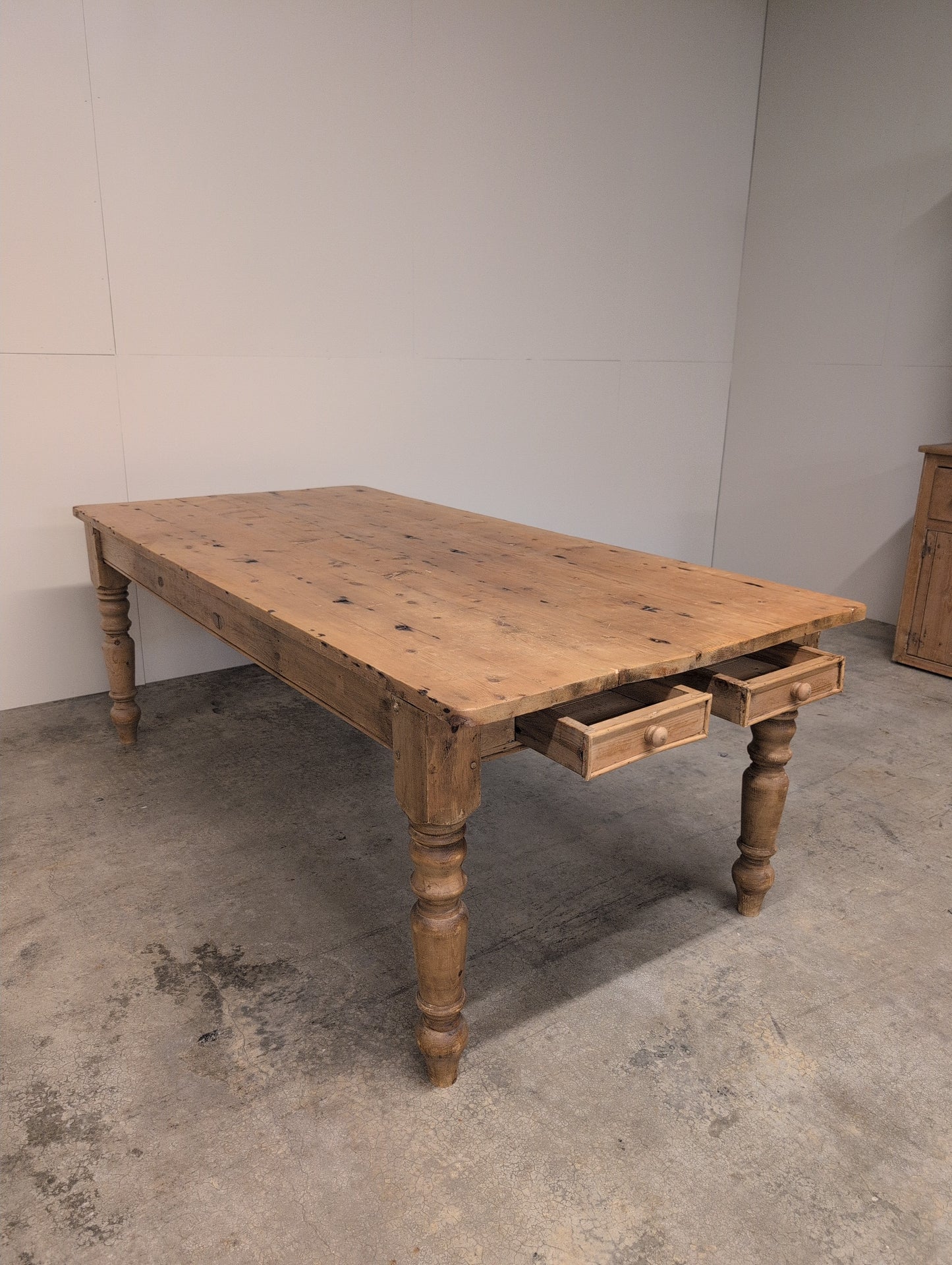 7ft Plank Top Pine Table