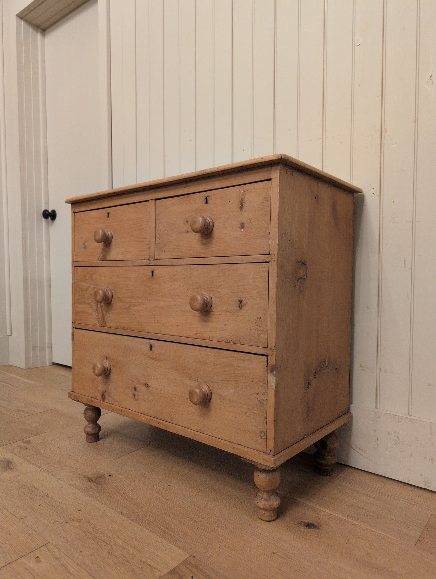 English Pine 2 Over 2 Chest