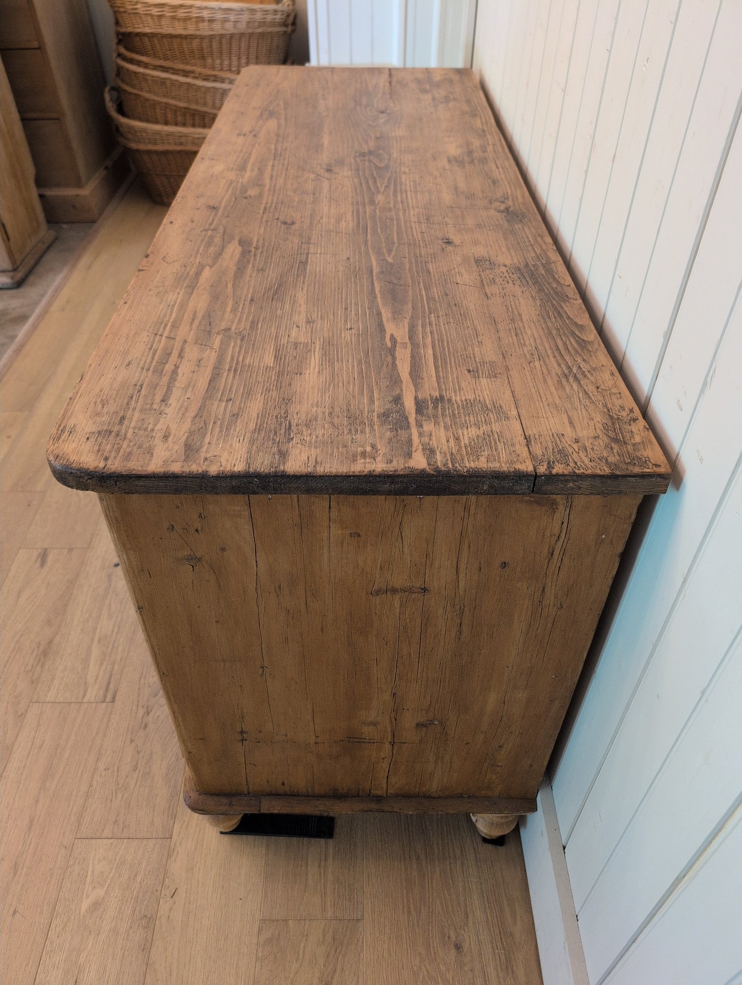 Opulent English Pine Sideboard