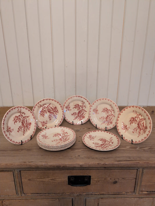 French Gien Chardons Dinner Plate