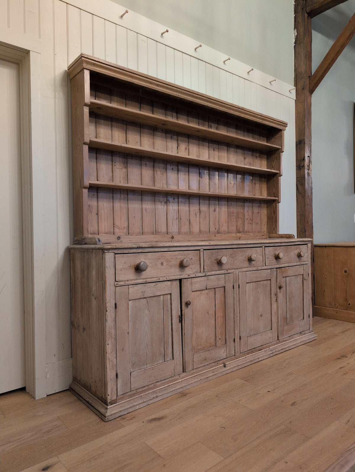English Rustic Pine Hutch